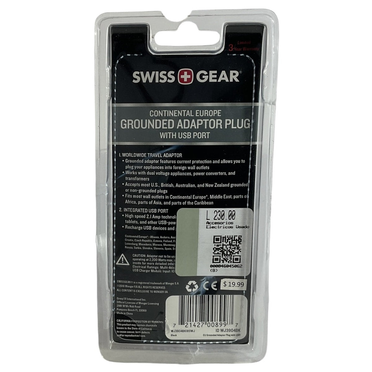 adaptador de enchufe (Swiss Gear)