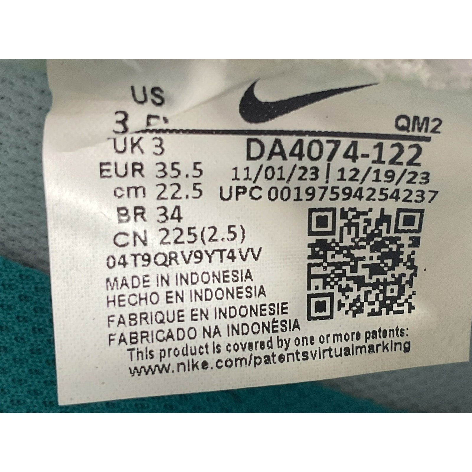 Tenis niño 3.5Y (Nike)