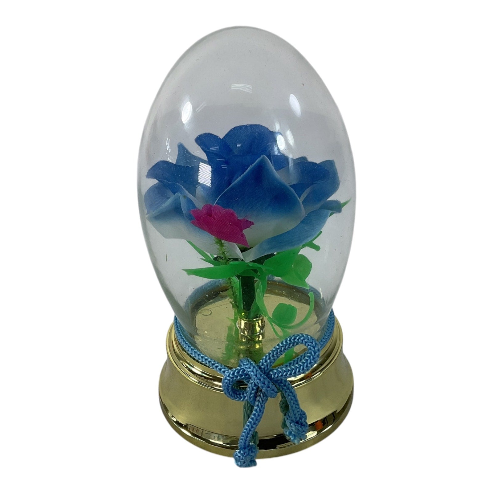 Rosa eterna azul encapsulada