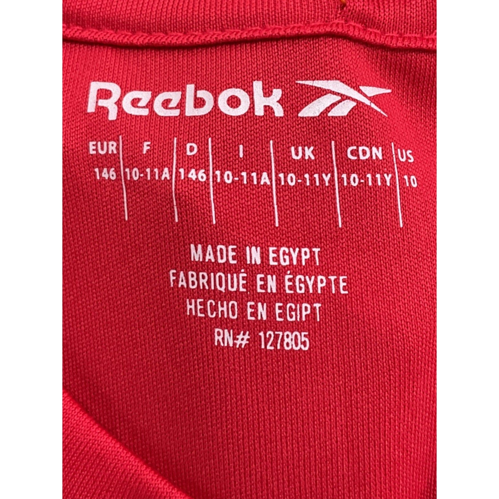 Camisa niño 10 (Reebok)