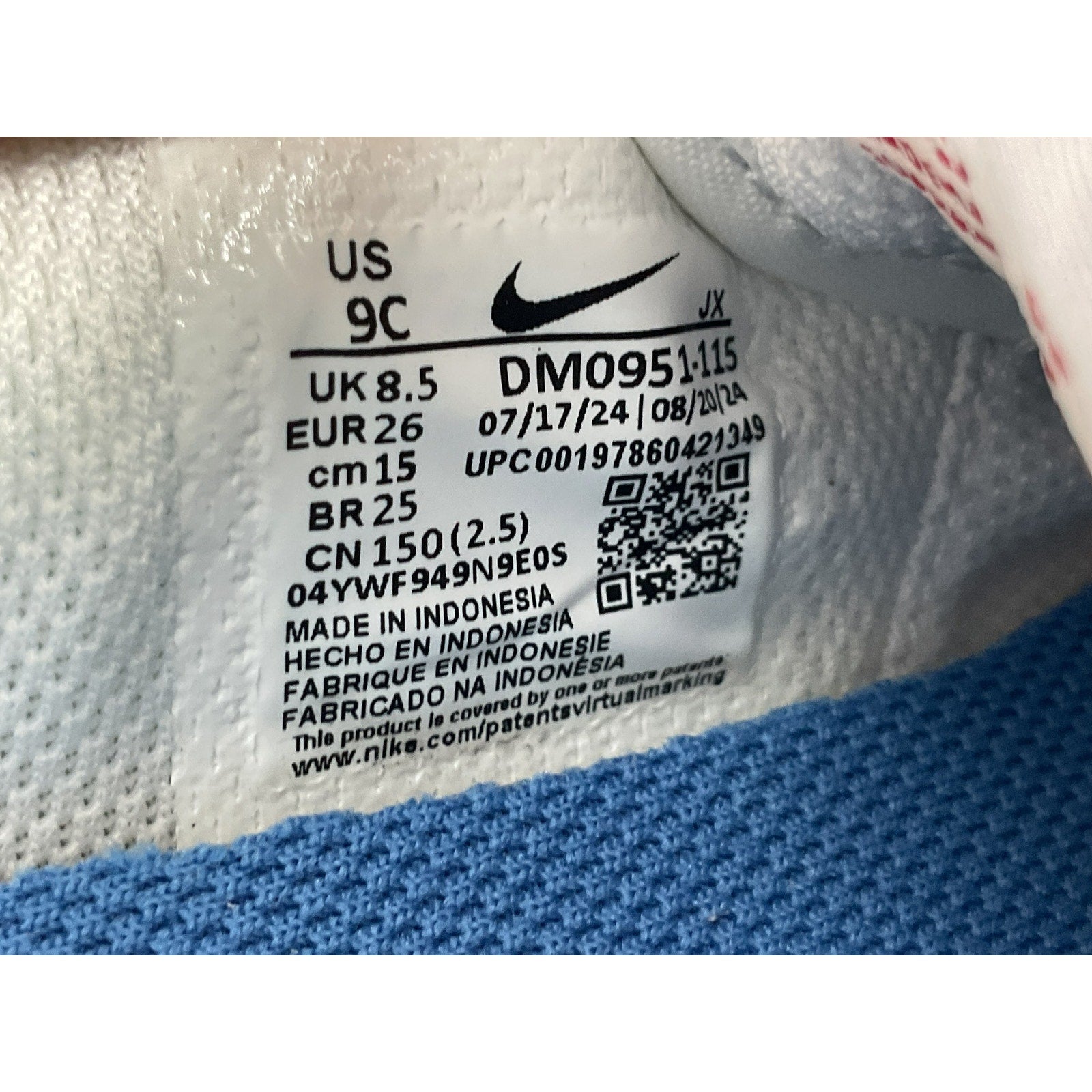 Tenis niño 9C (Nike)