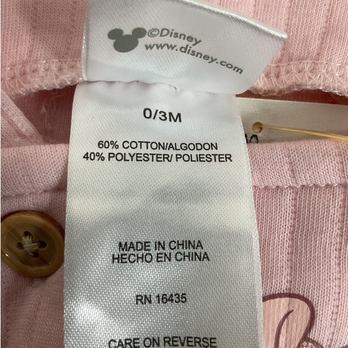 Traje de Bebe 0-3M (Disney)