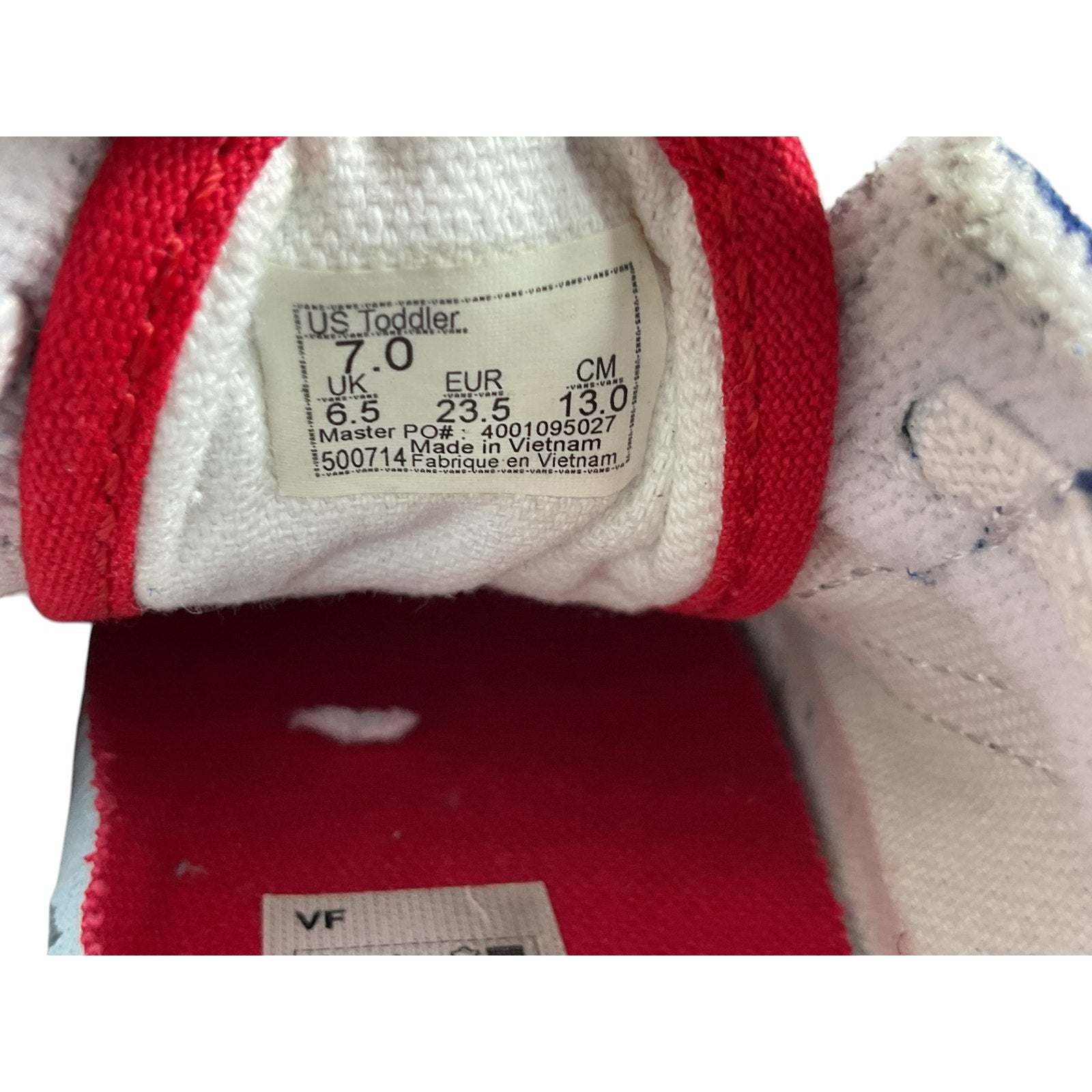Tenis niño 7 (Vans)