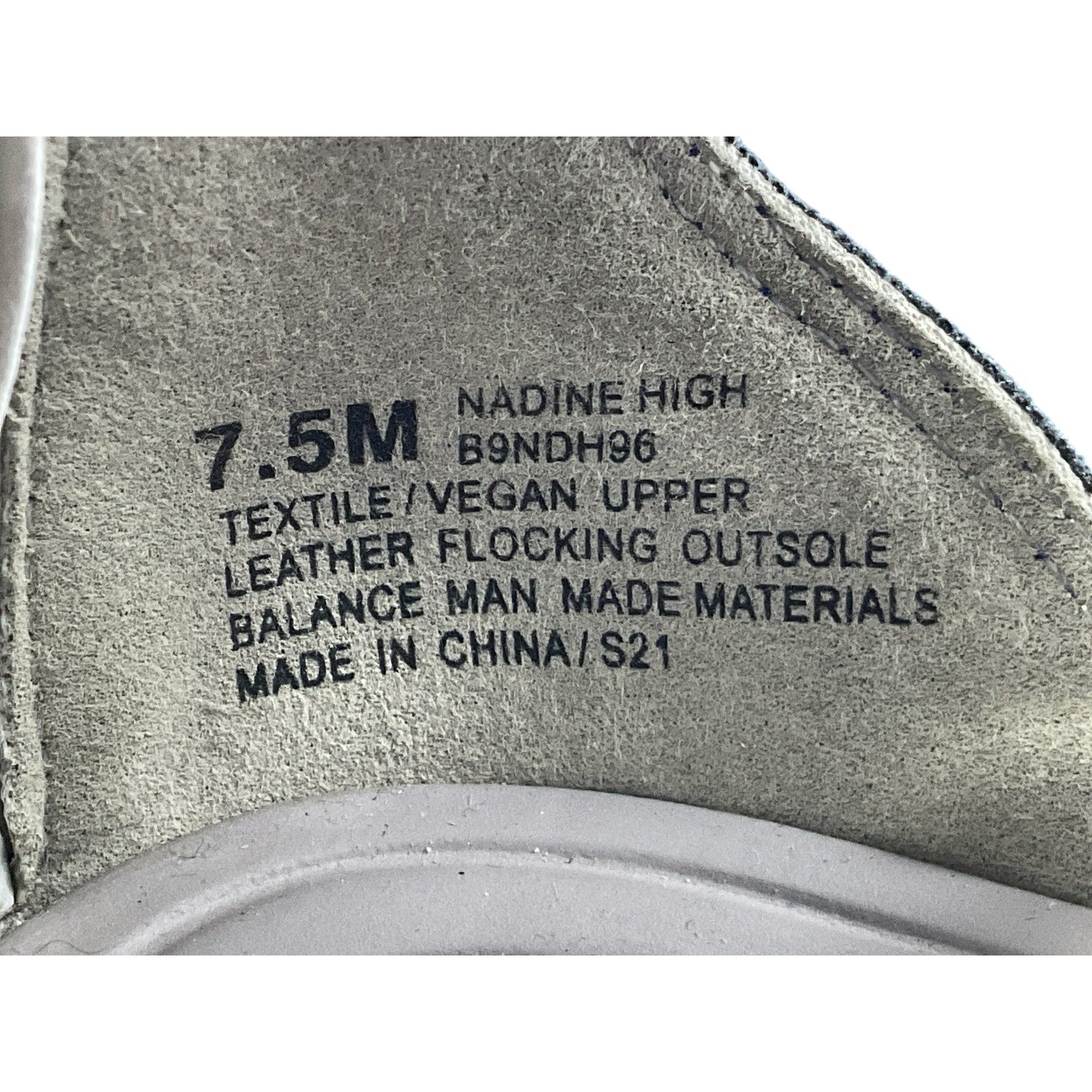 Zapatilla 7.5