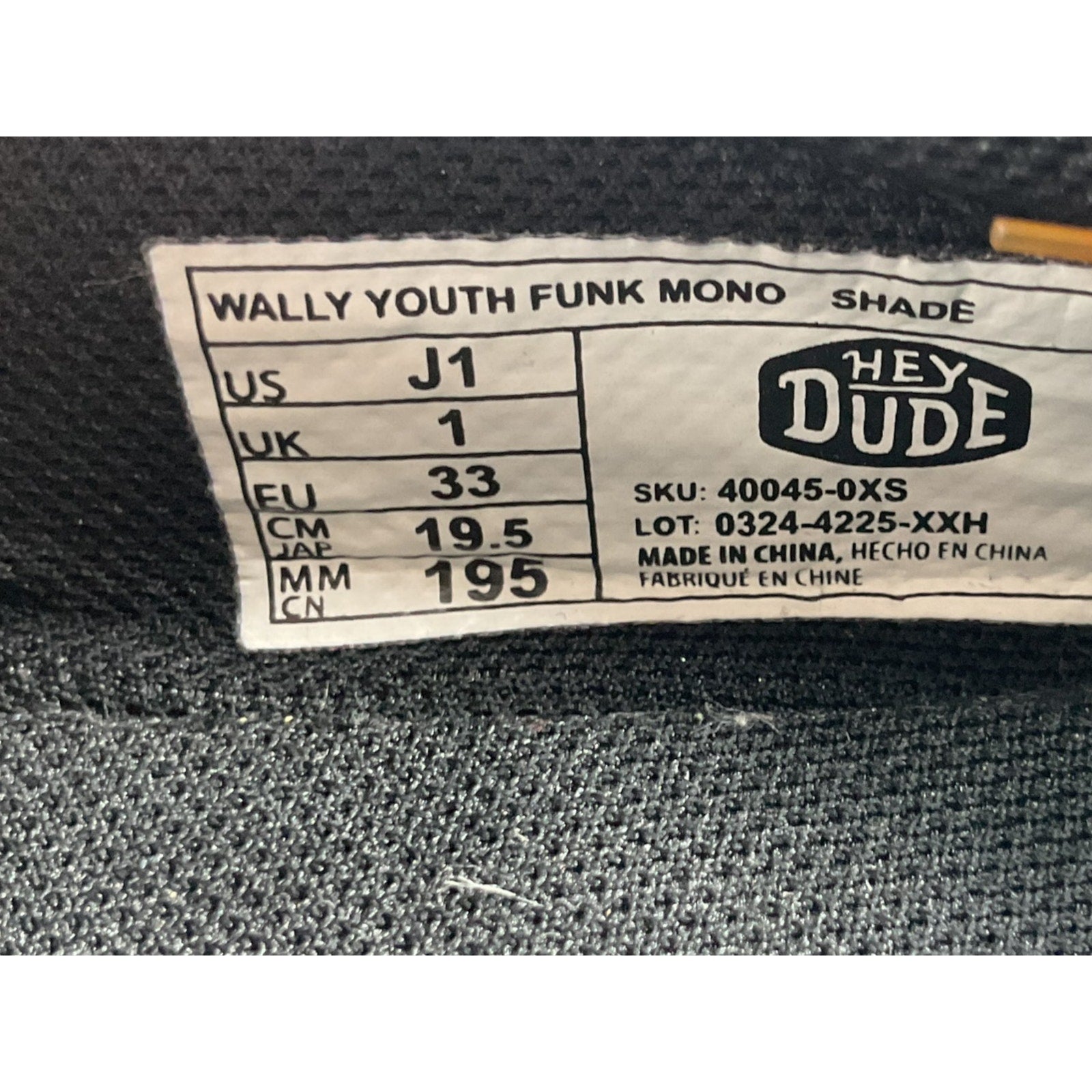 Zapato niño  J1 (Hey Dude)