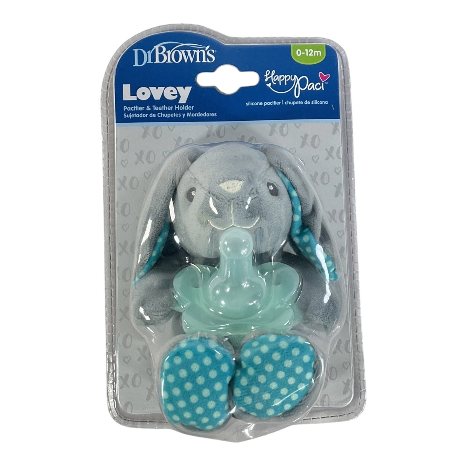 Peluche sujetador de chupetes y mordedores con chupete (Dr. Brown’s)