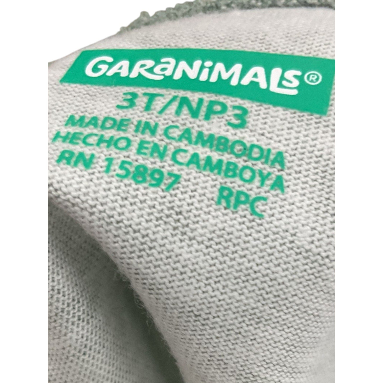 Camisa 3T (GARANIMALS)