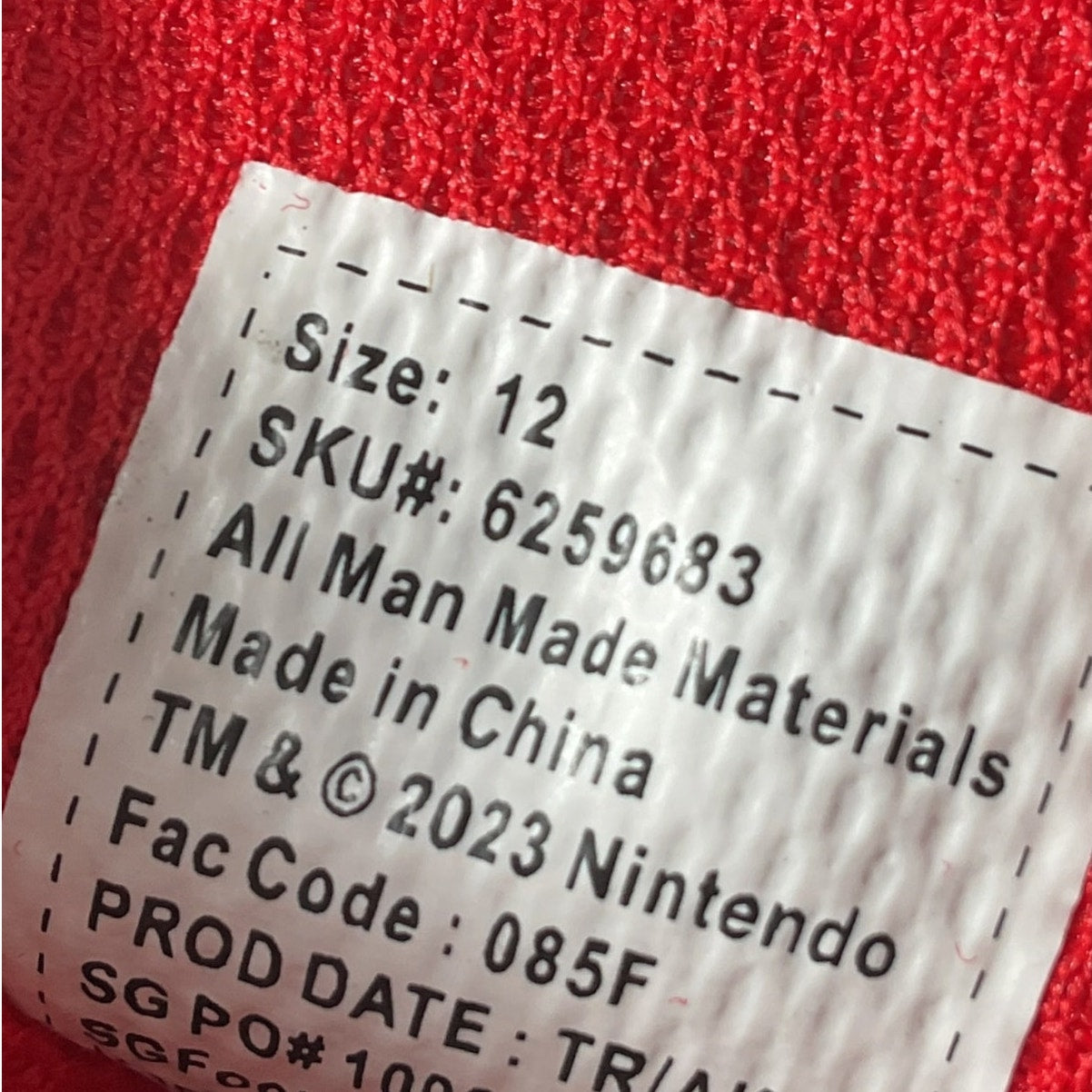Tenis niño 12 (súper Mario)