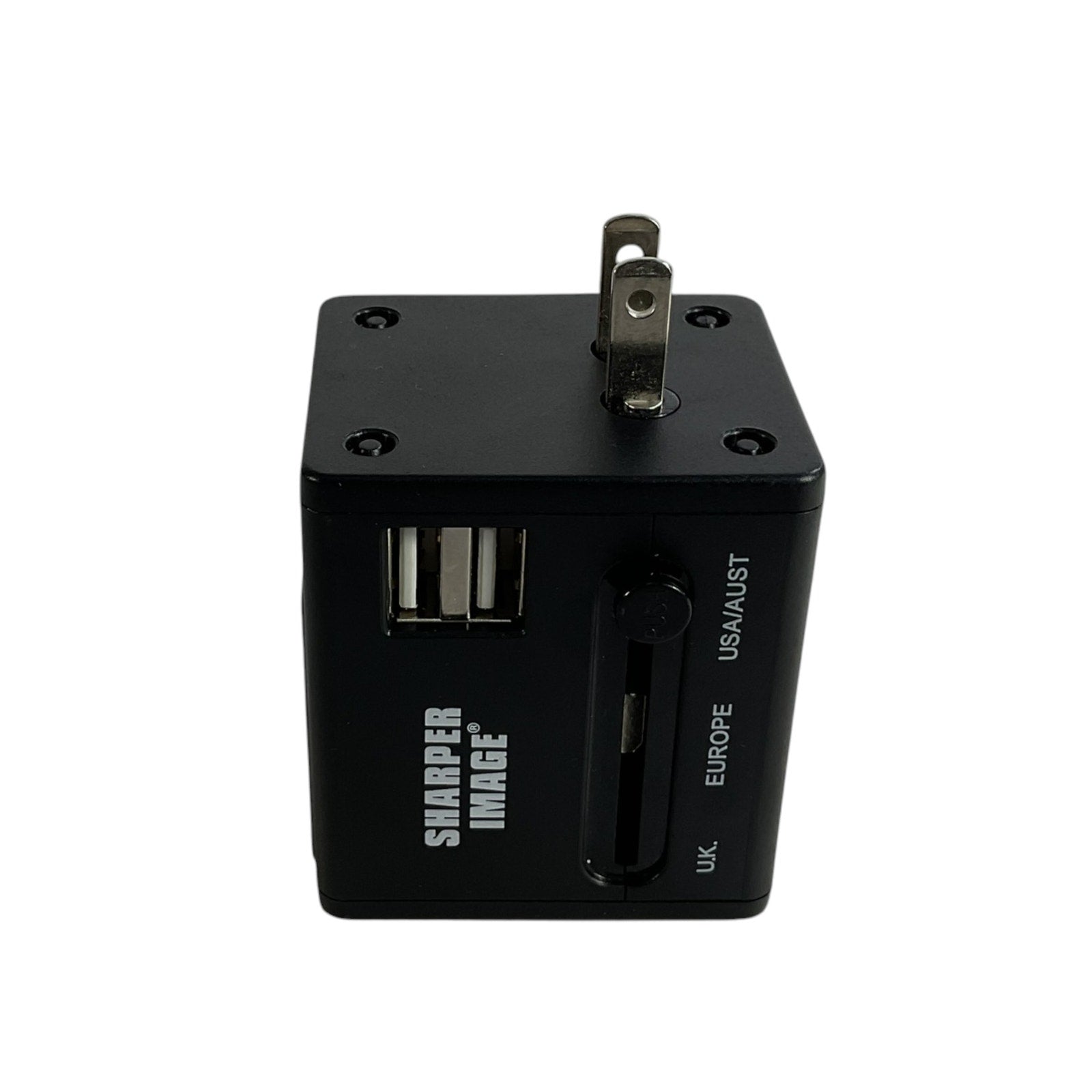 adaptador de viaje universal  (Sharper Image)