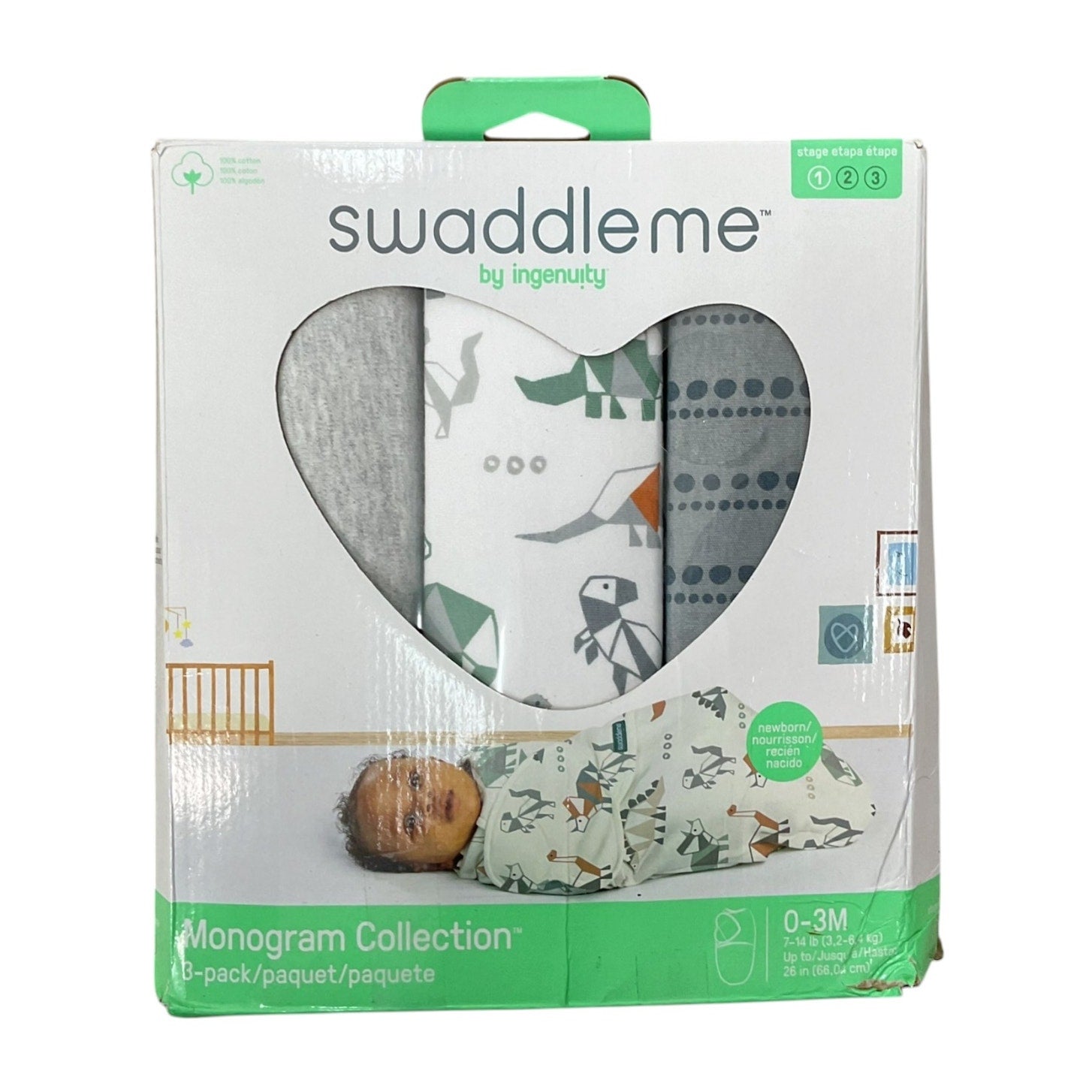 Mantas de arrullo 0-3M (Swaddle me)