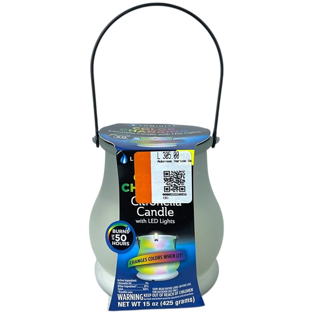 Vela antimosquitos con luz LED (LUMINITE)