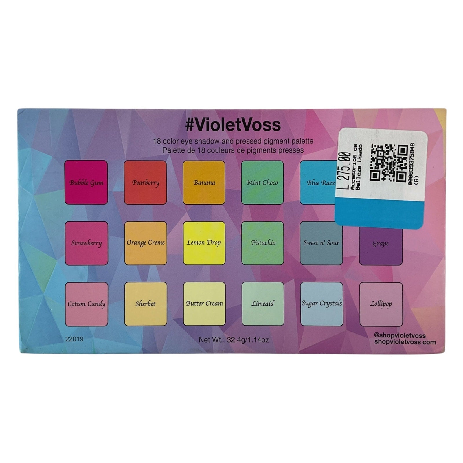 Paleta de sombras (Violet Voss)