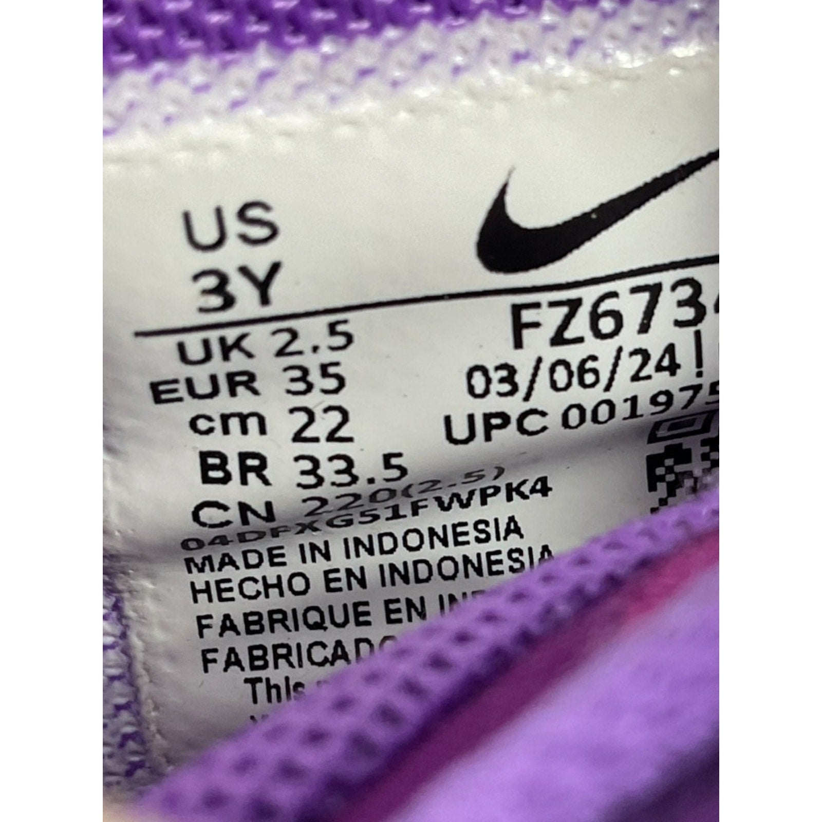 Tenis niña 3Y (Nike)