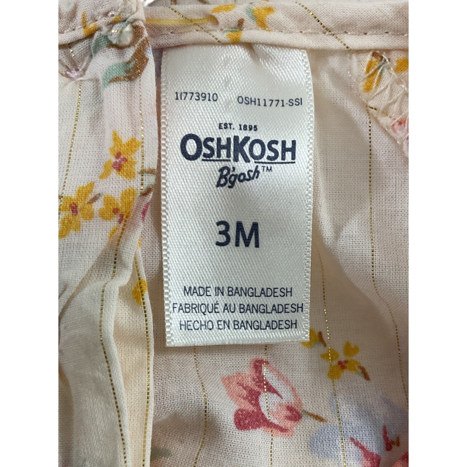 Traje de Bebe 3M (OshKosh B'gosh)