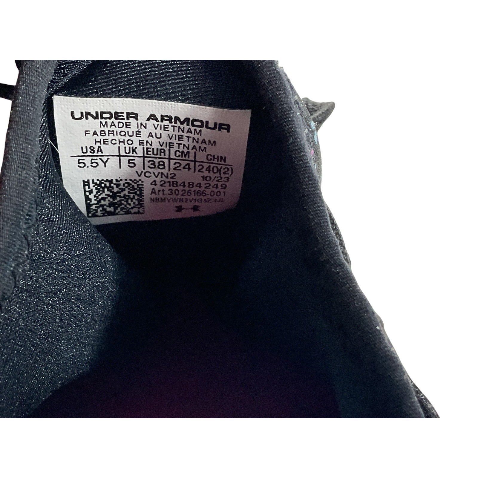 Tenis niña 5.5Y (UNDER ARMOUR)