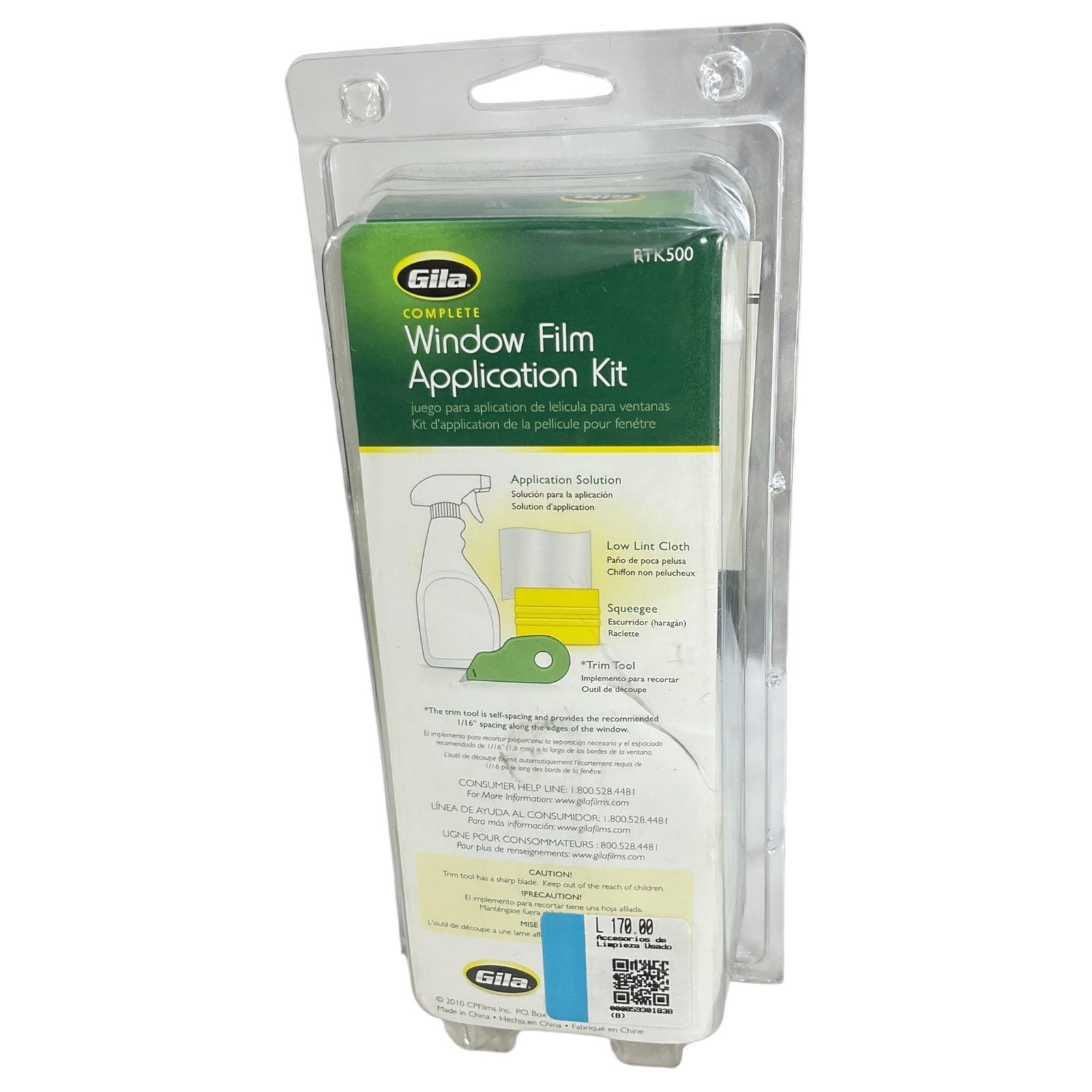 Kit de herramientas de aplicación de película para ventanas