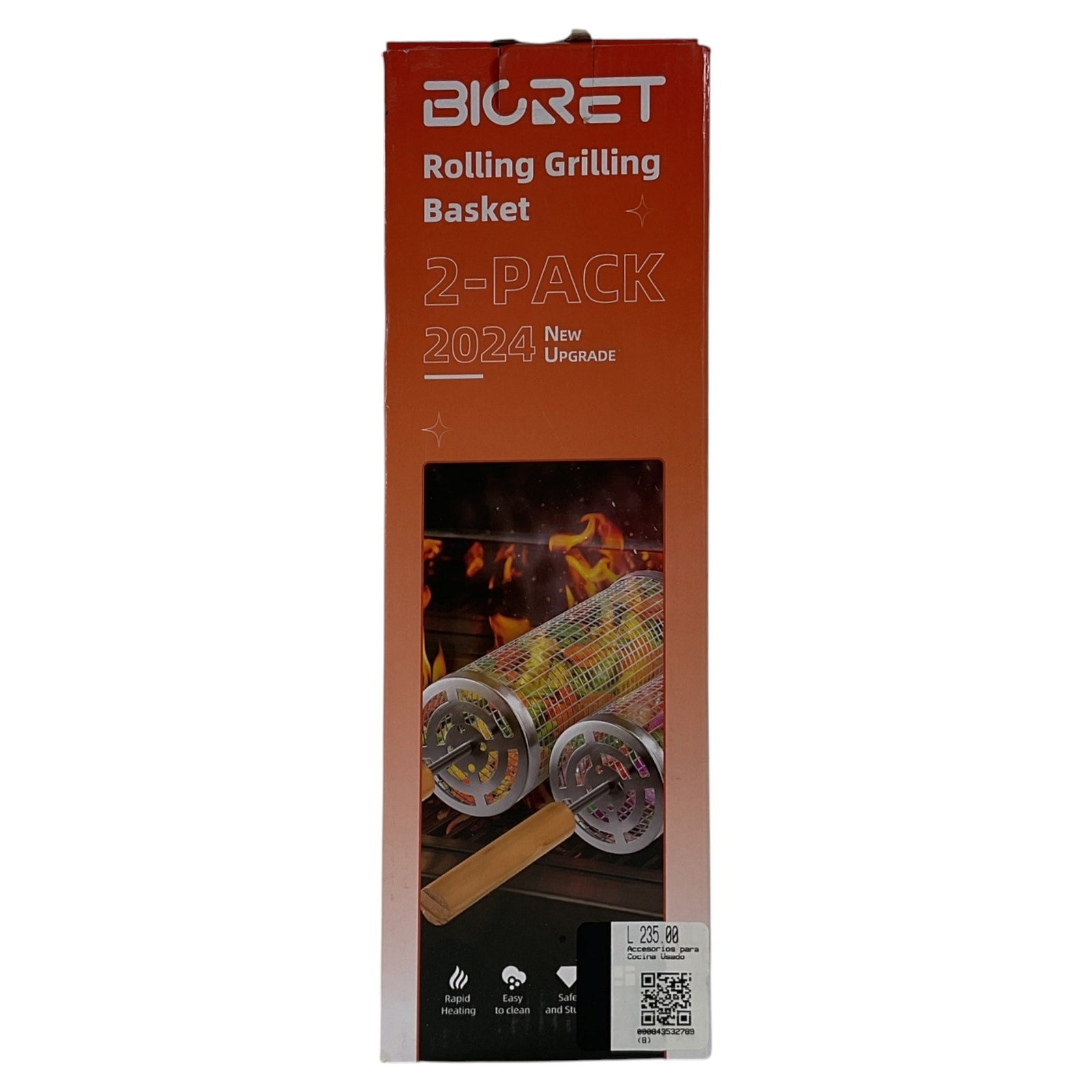 Canastas giratorias para parrilla de la marca (BIGRET)