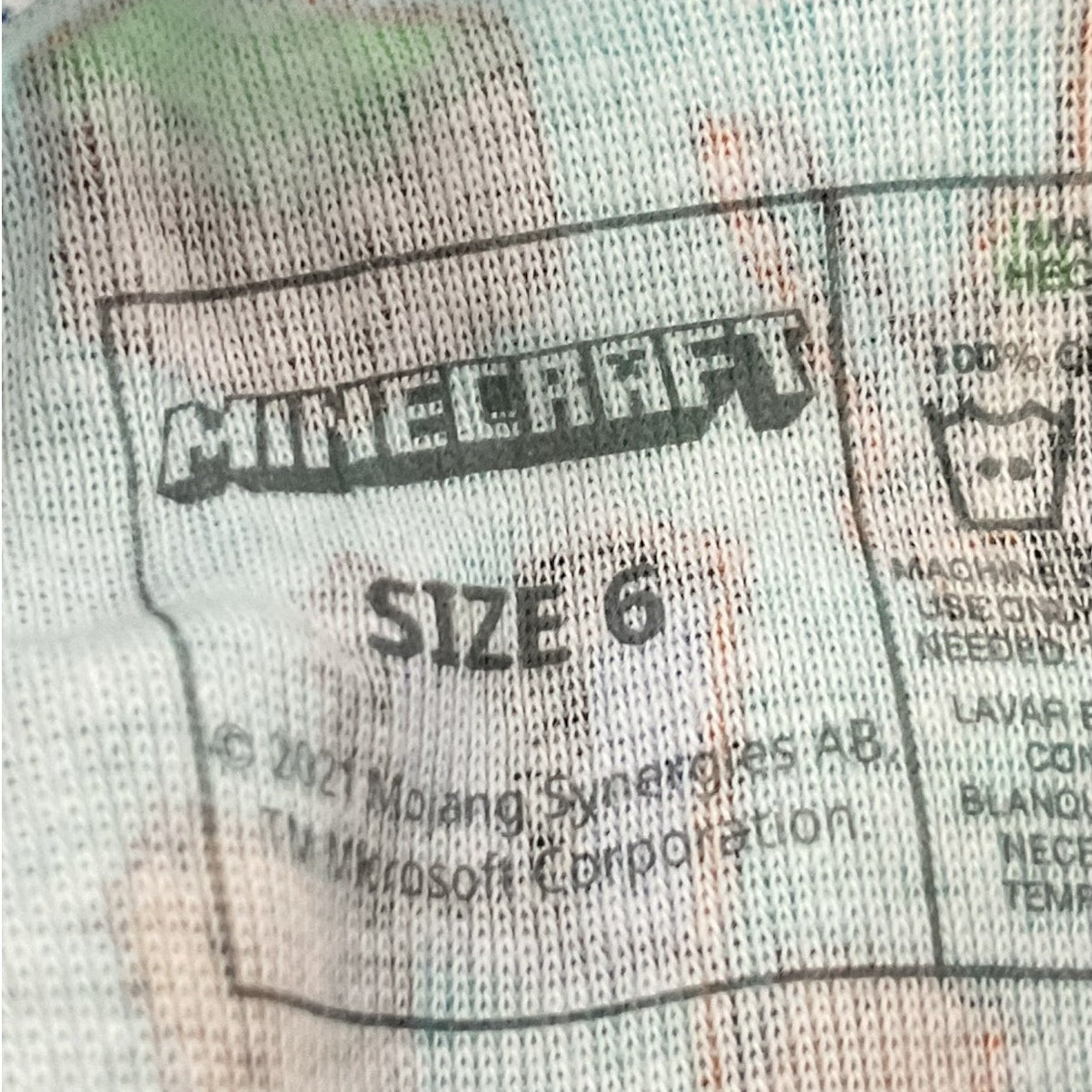 Ropa interior niño 6 (Minecraft)