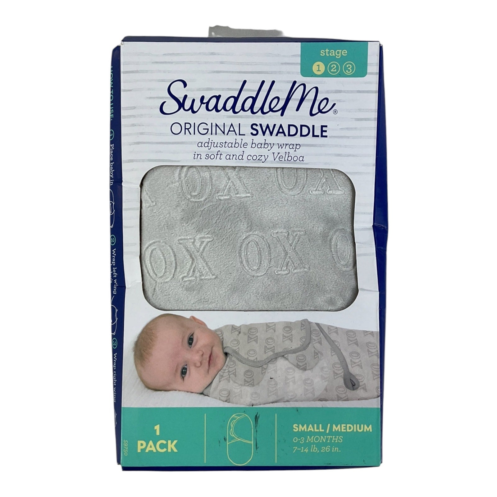 Envoltorio ajustable para bebé 0-3M (SwaddleMe)