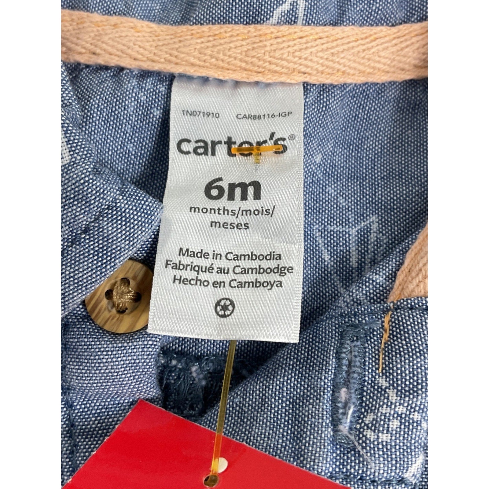 Traje de Bebe Niño 6M (Carter's)