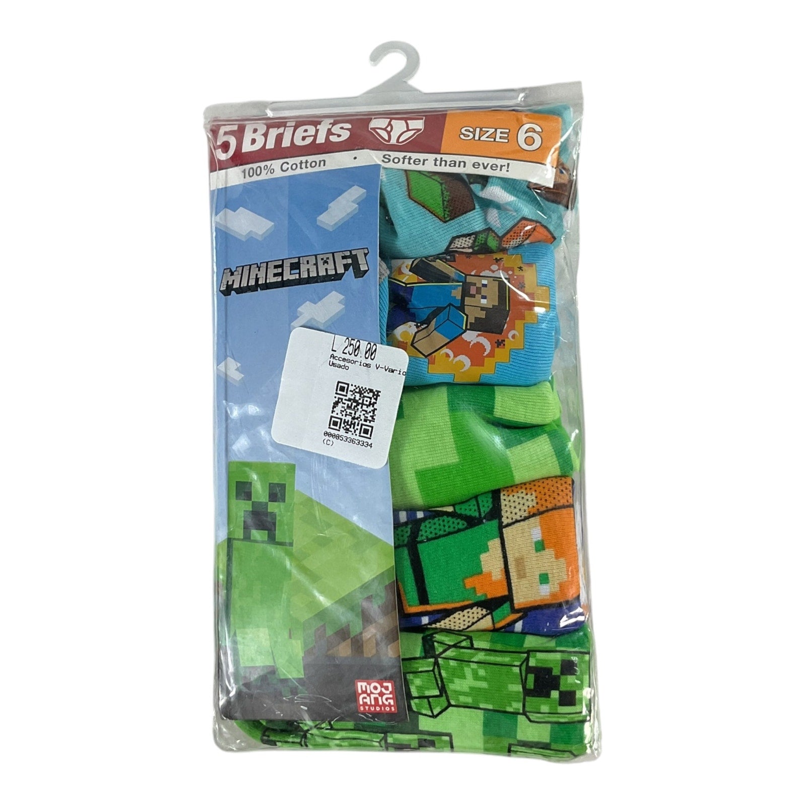 Ropa interior niño 6 (Minecraft)
