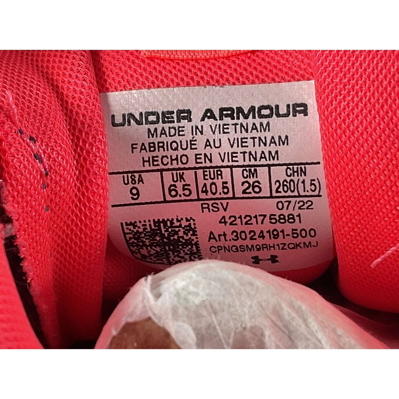 Tenis 9 (Under Armour)