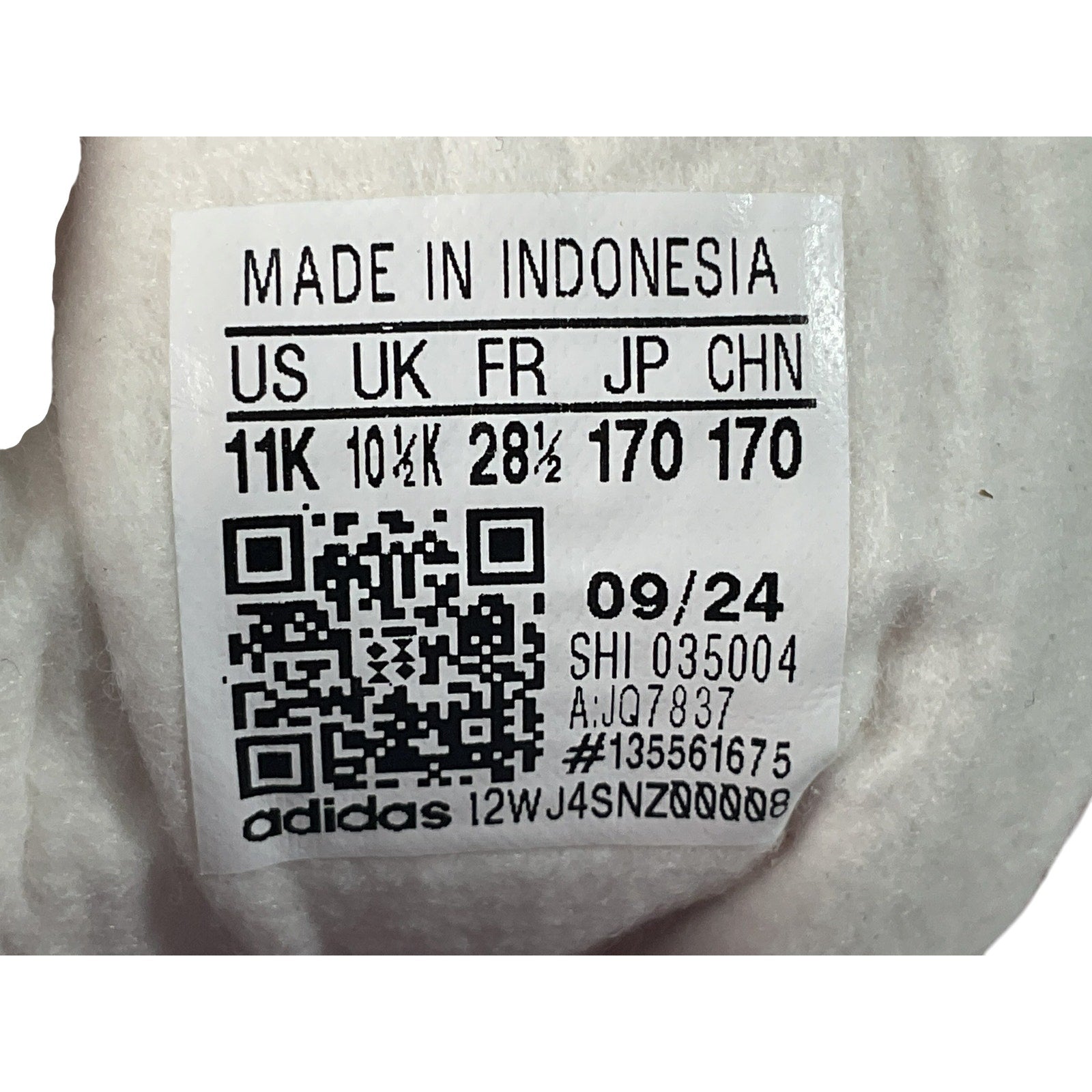 Tenis niña 11 (adidas)