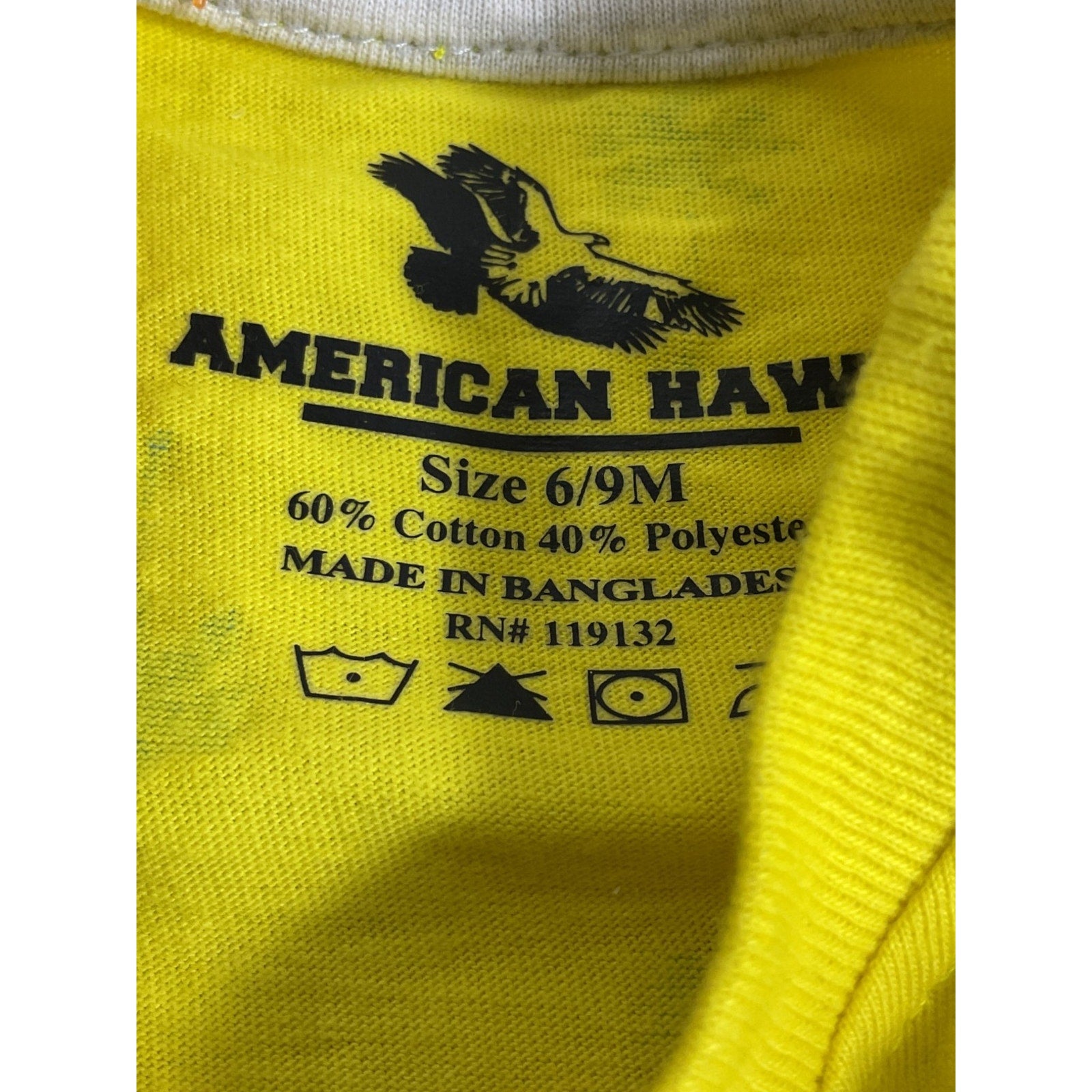 Camisa Niño 6-9M (Amaerican Hawk)