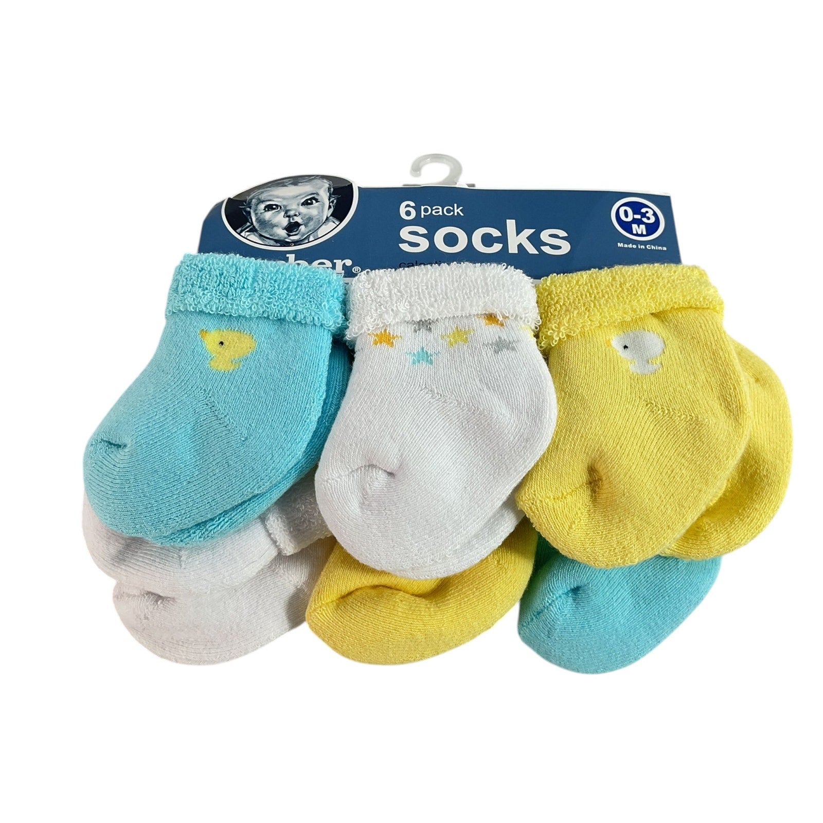 Set de calcetines de bebé 0-3M (Gerber)