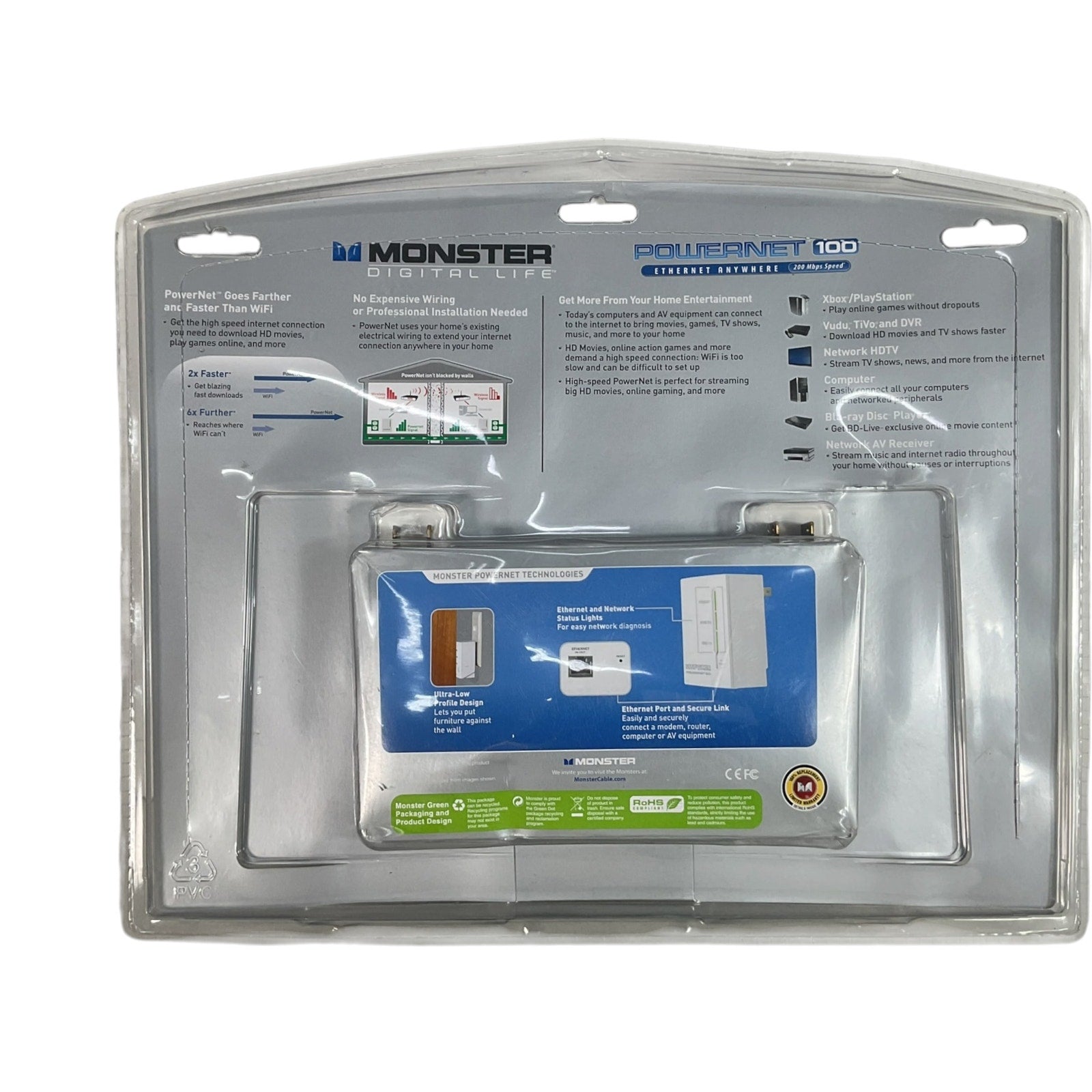 Repetidor de Wi-Fi (Monster Digital Life PowerNet 100 Starter Kit)