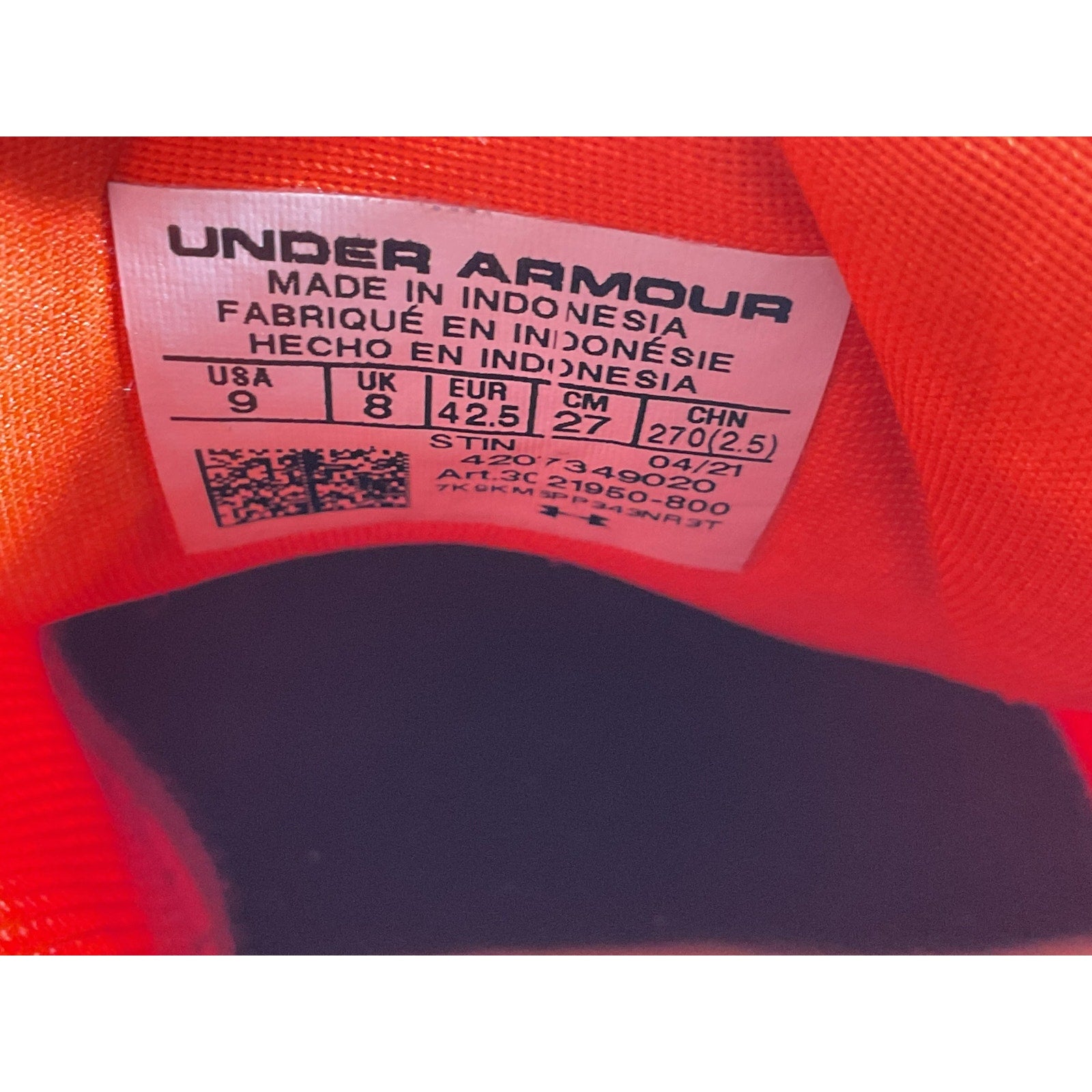 Tenis 9 (Under armour)