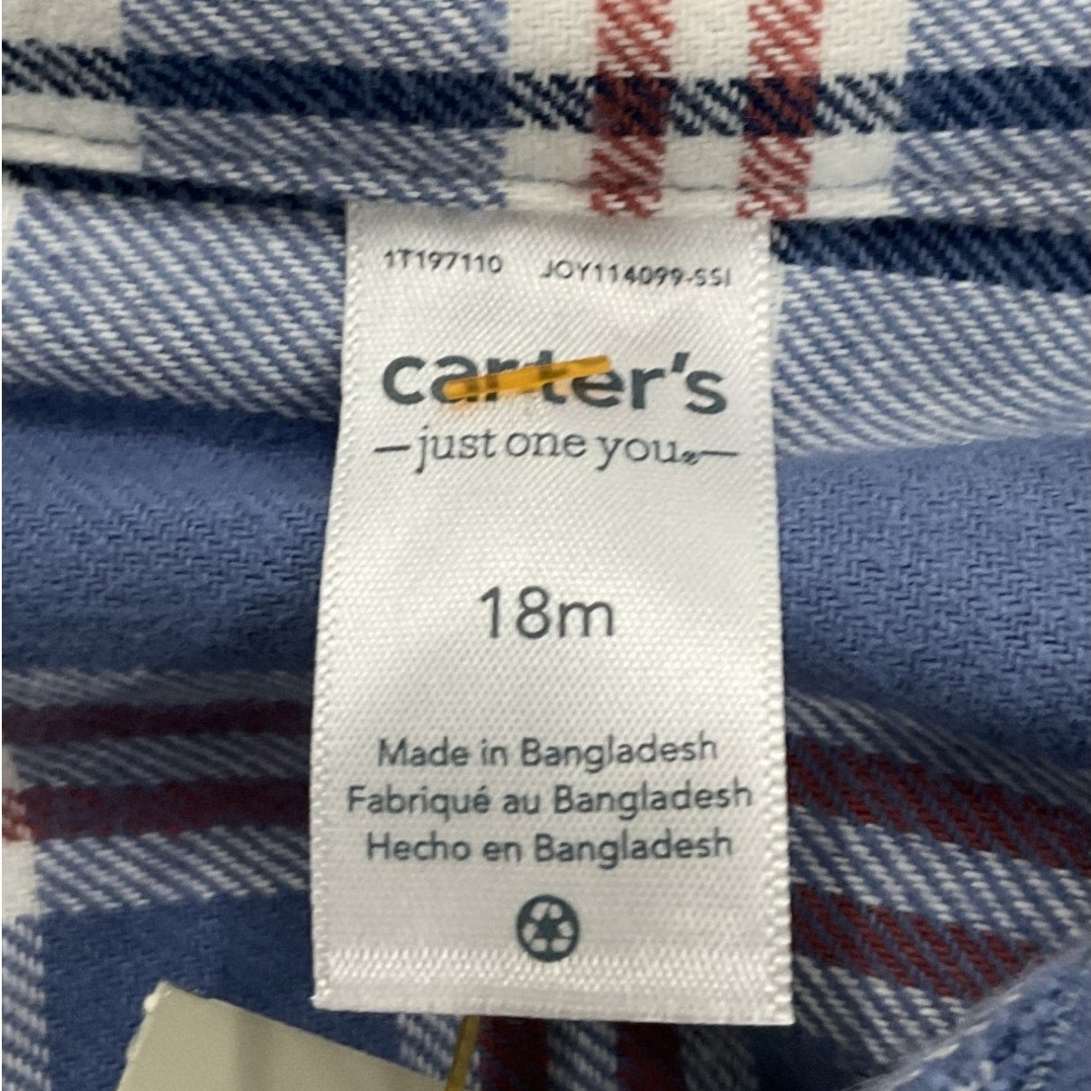 Traje de bebe 18M (Carter's)