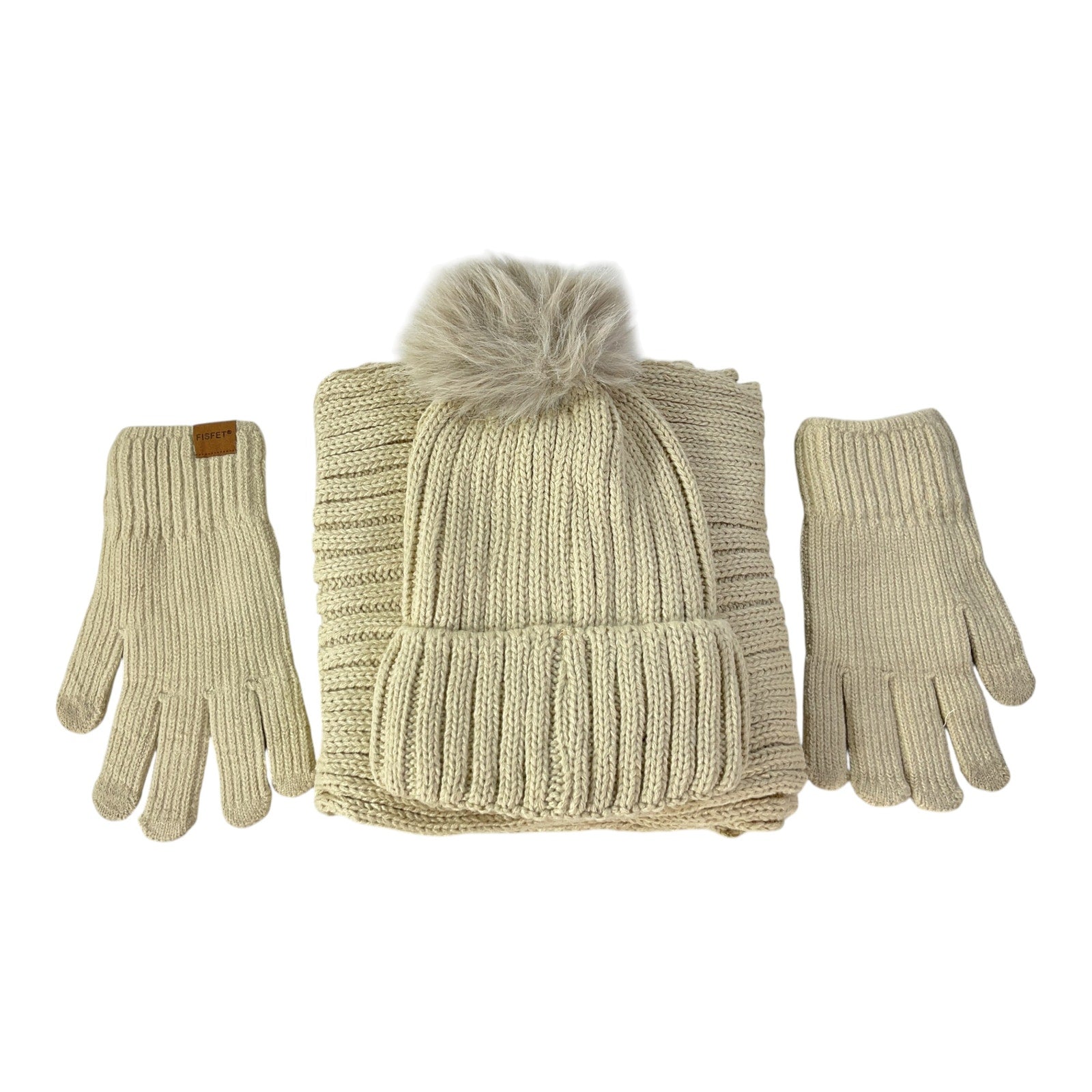 Set de Gorro, Guantes y bufanda (FISFET)