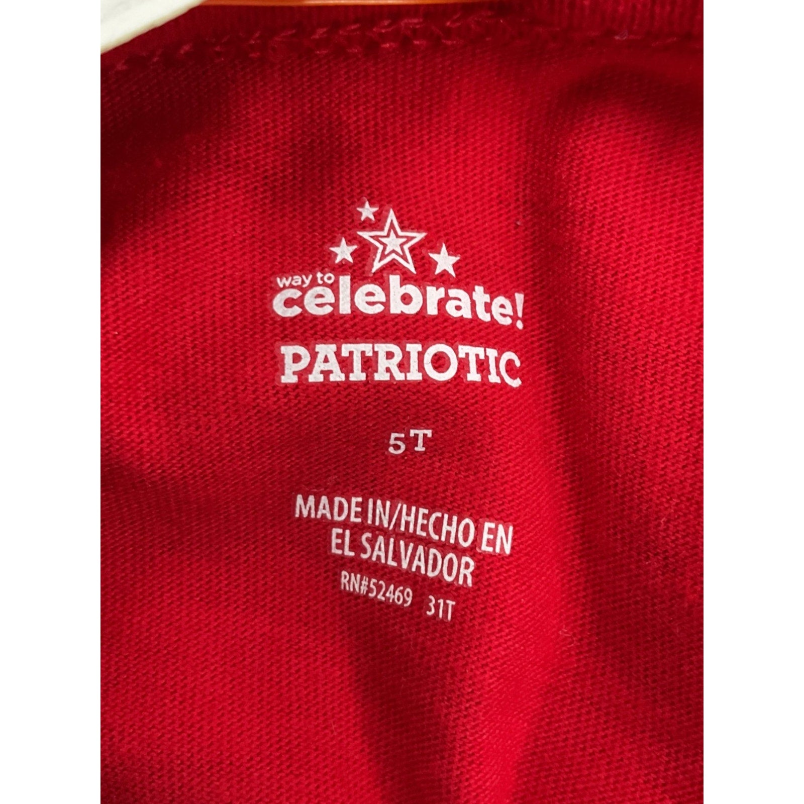 Blusa niña 5T (Celebrate Patriotic)