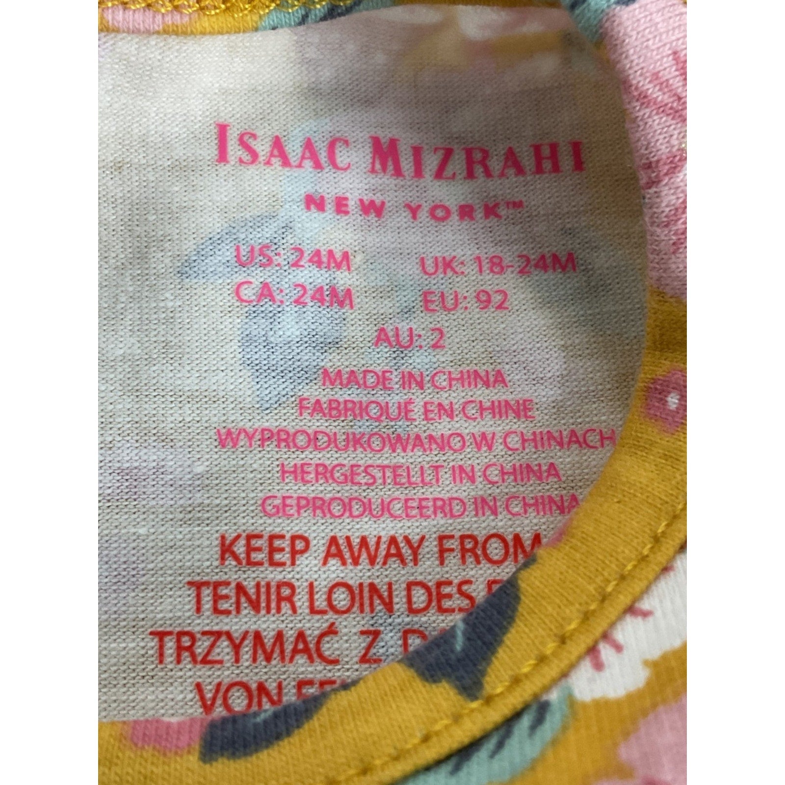 Vestido Niña 24M (Isaac Mizrahi)