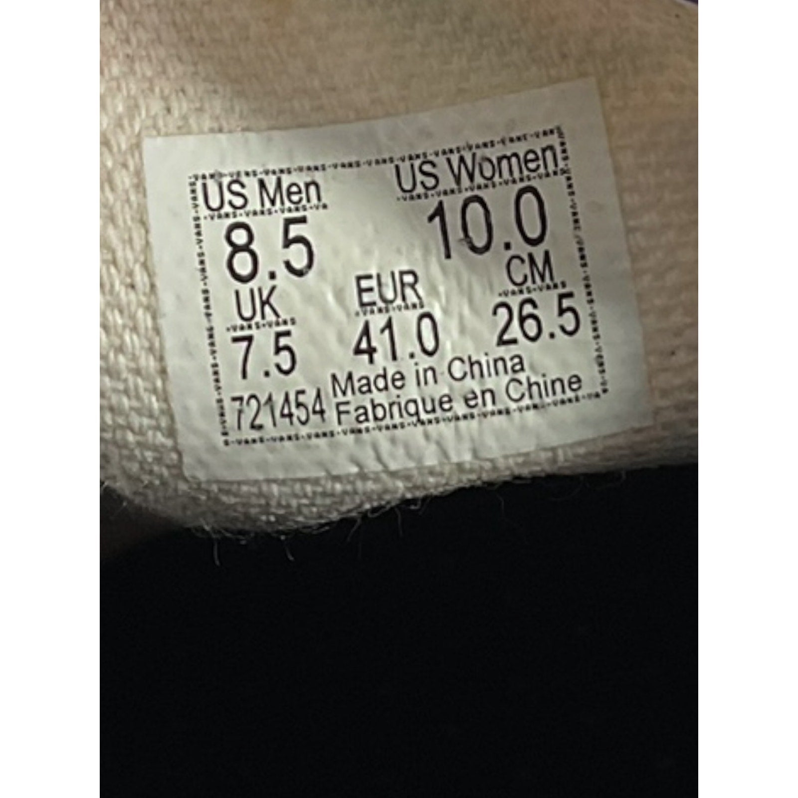 Tenis 8.5 (Vans)