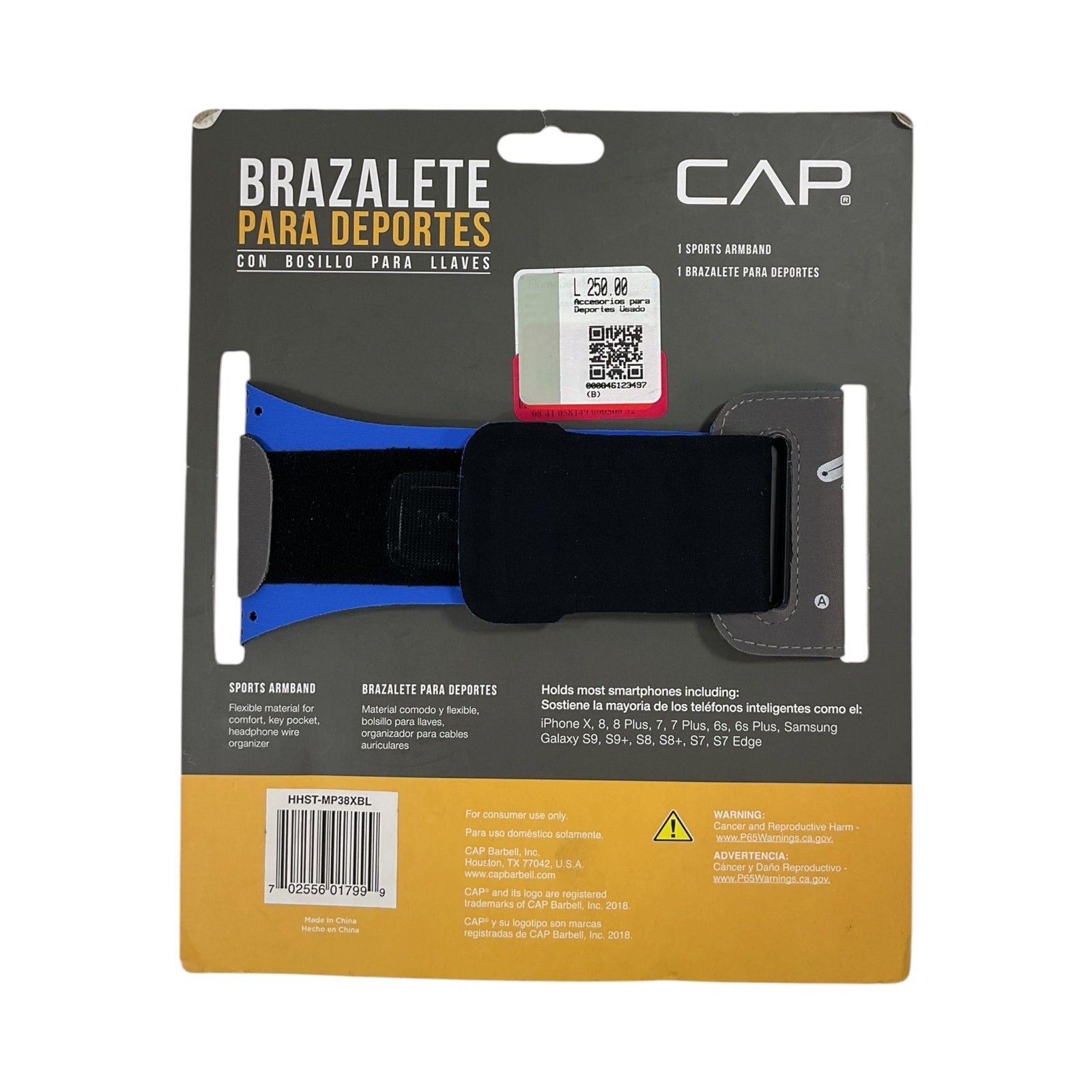 Brazalete para deportes (CAP)