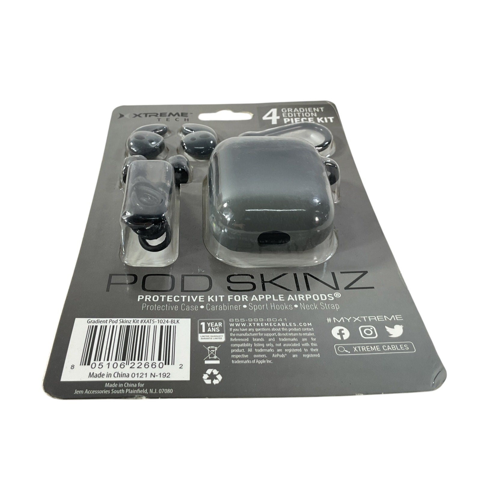 Cobertor de AirPods Gen 1 & Gen 2 (XTREME)