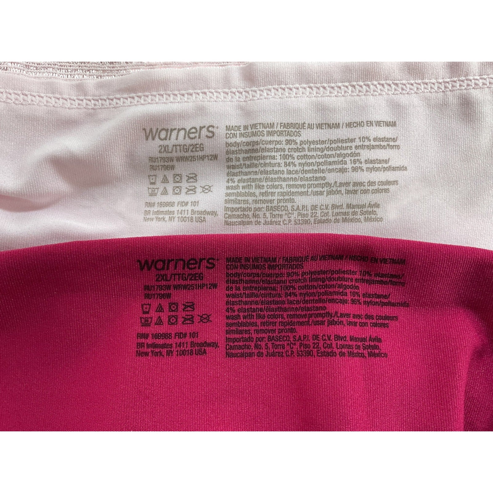 Ropa interior Dama 2XL (Warners)