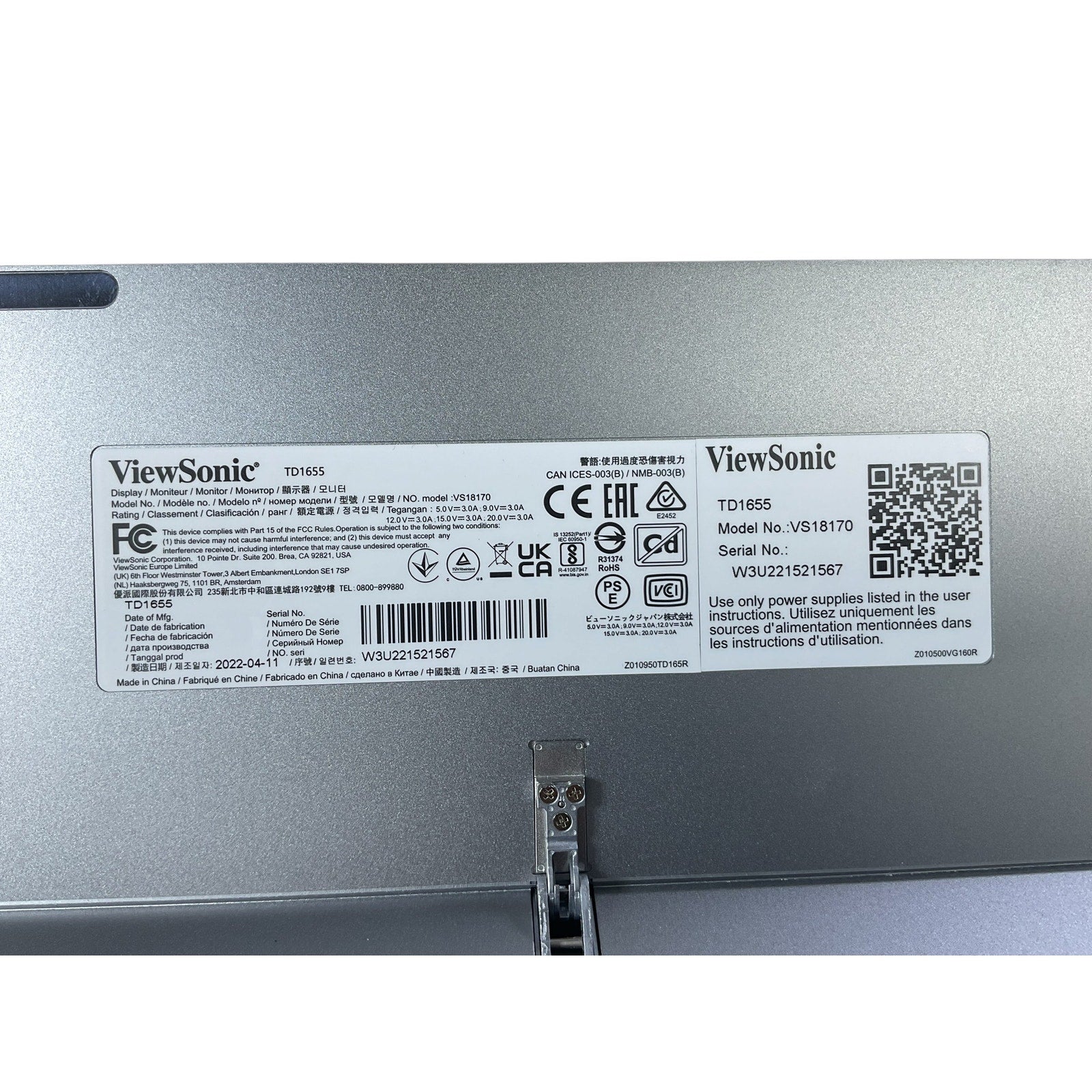 Monitor portátil táctil (ViewSonic)