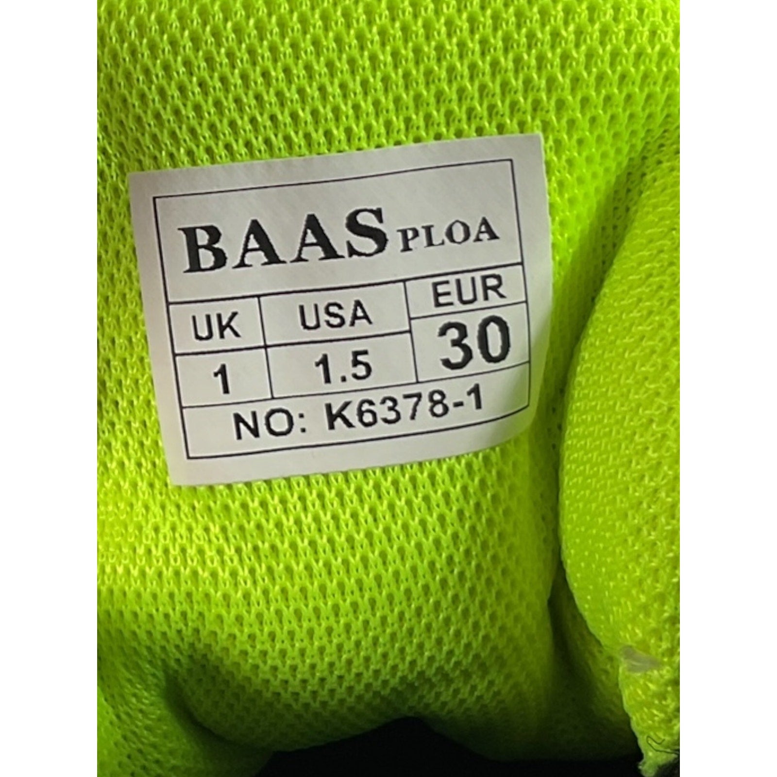 Tenis Niño 1.5 (BAAS PLOA)