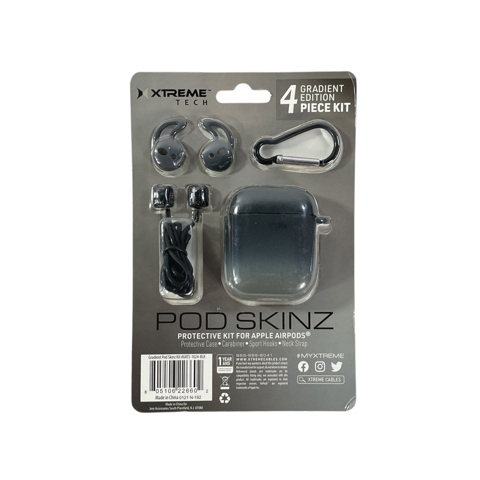 Cobertor de AirPods Gen 1 & Gen 2 (XTREME)