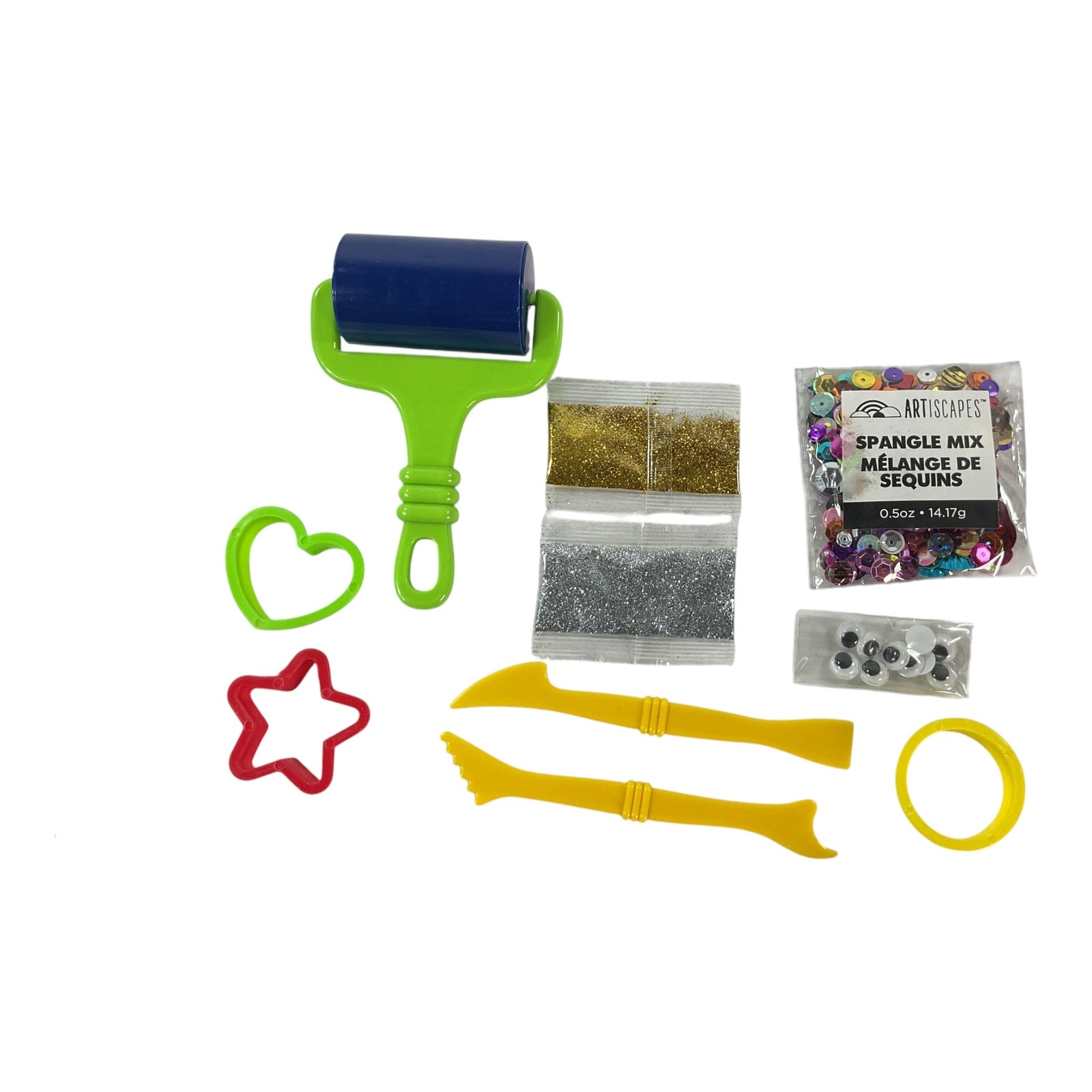 Set de modelado de figuras con confeti y brillantina (ARTISCAPES)
