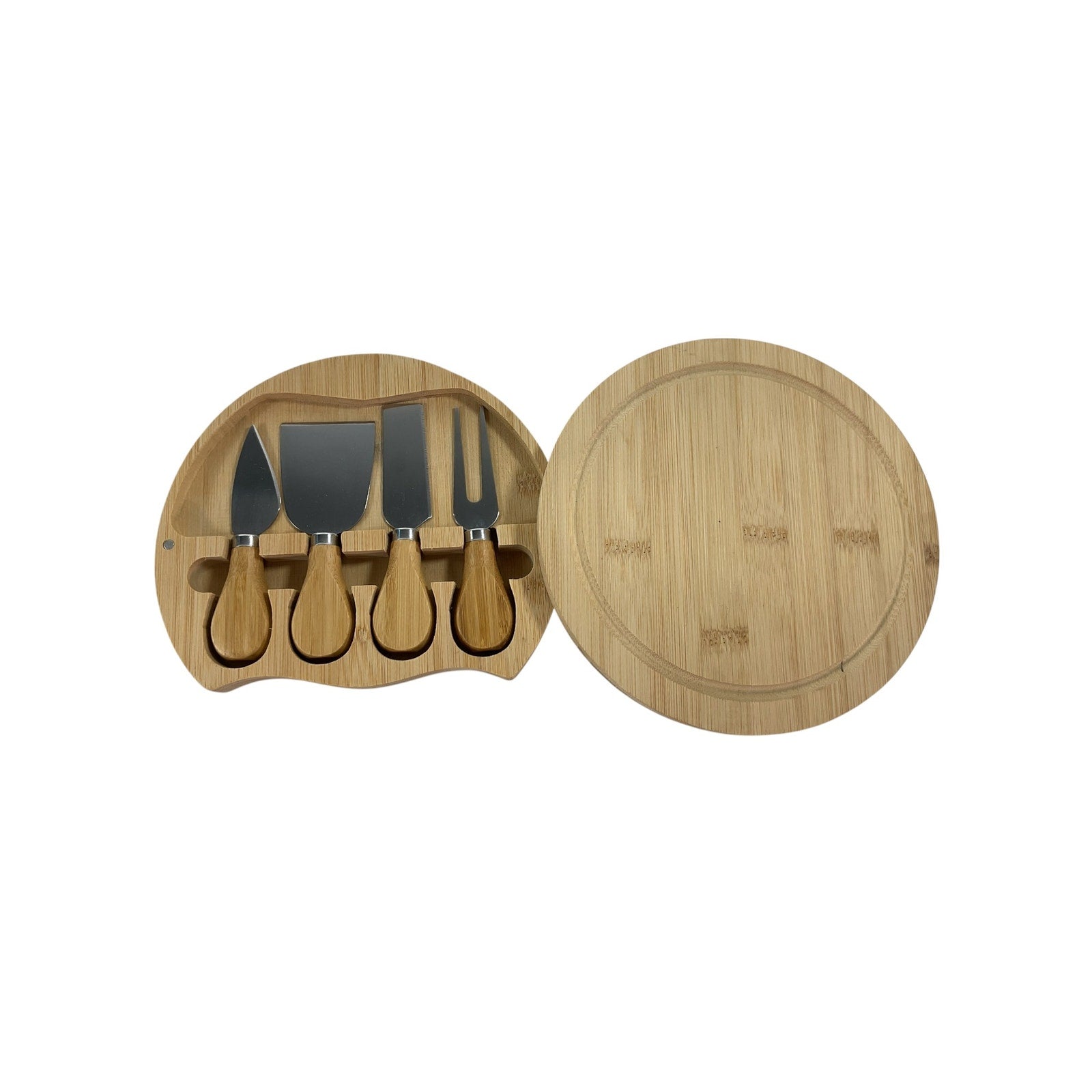 Tabla y utensilios para quesos