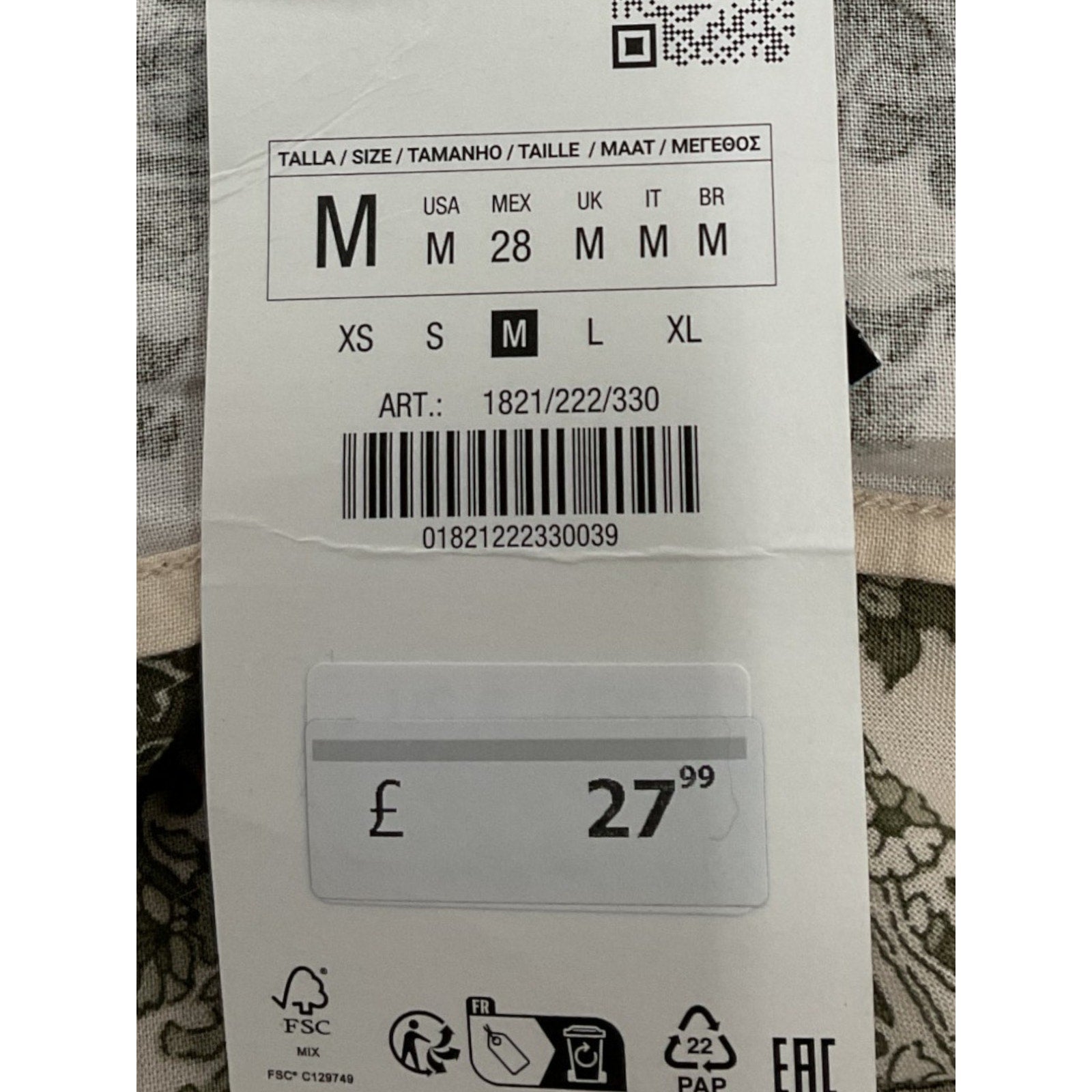 Blusa M (ZARA)
