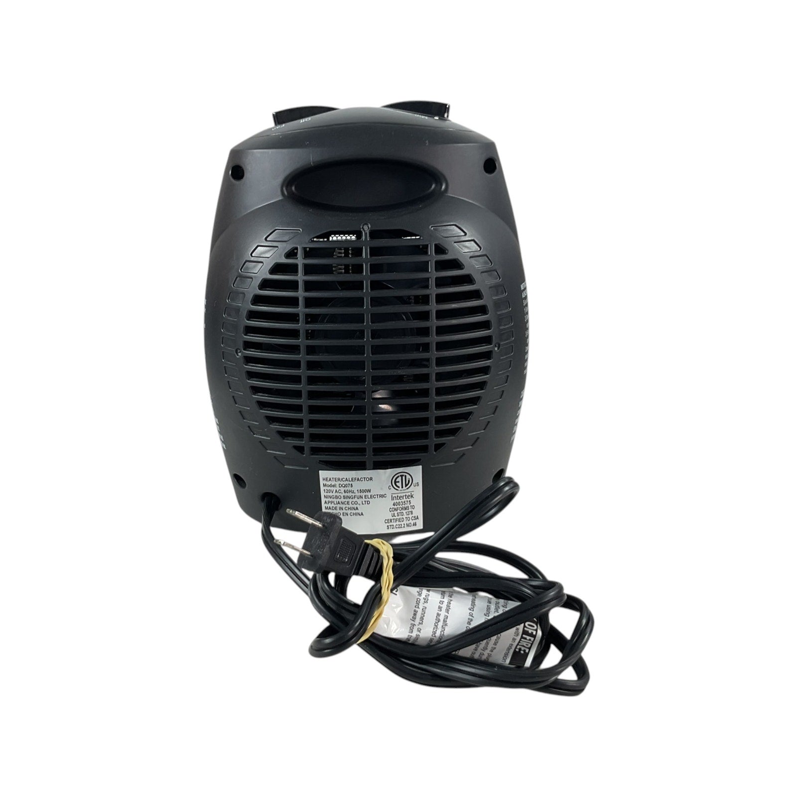 Calentador eléctrico (Intertek)