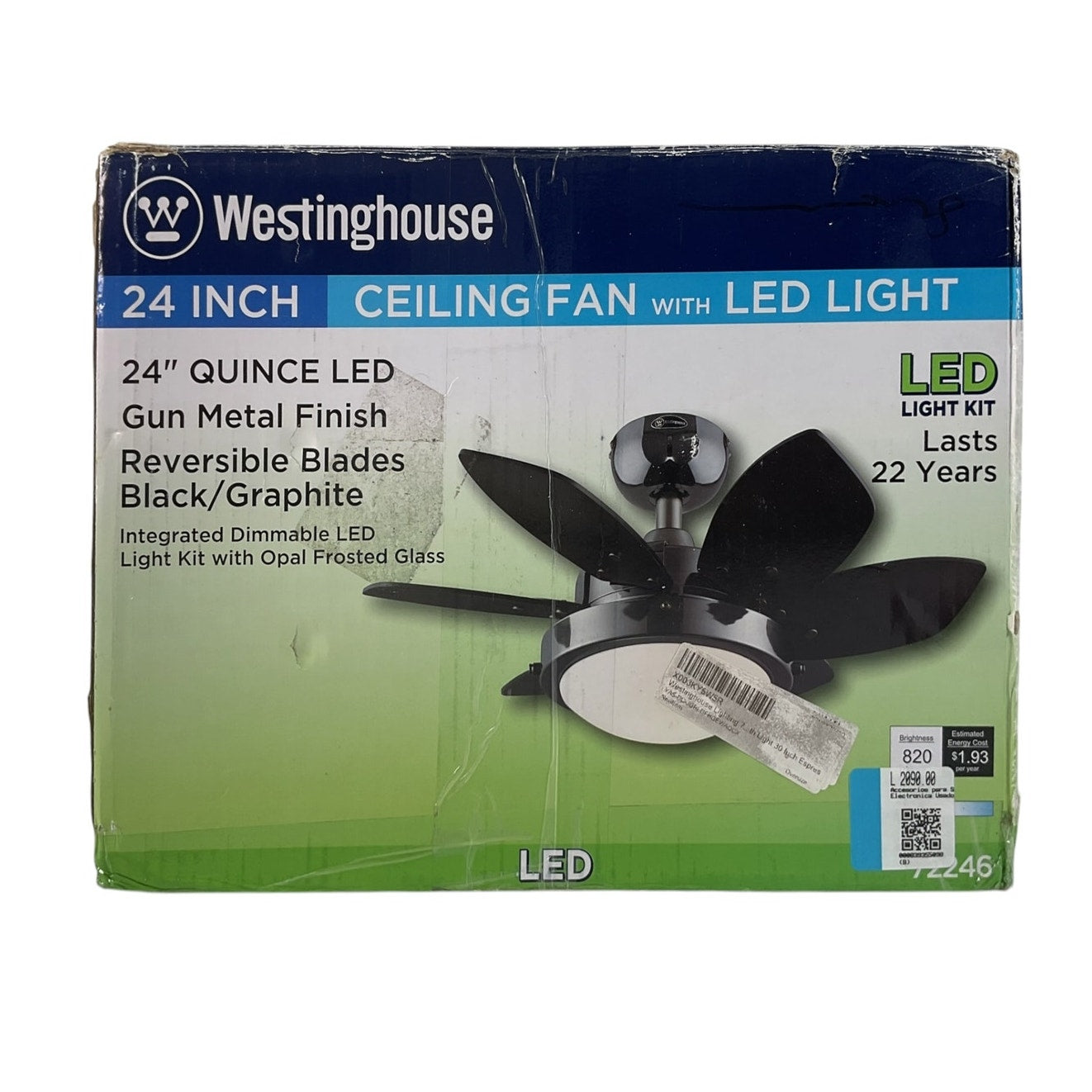Ventilador de techo con lampara led (Westinghouse)
