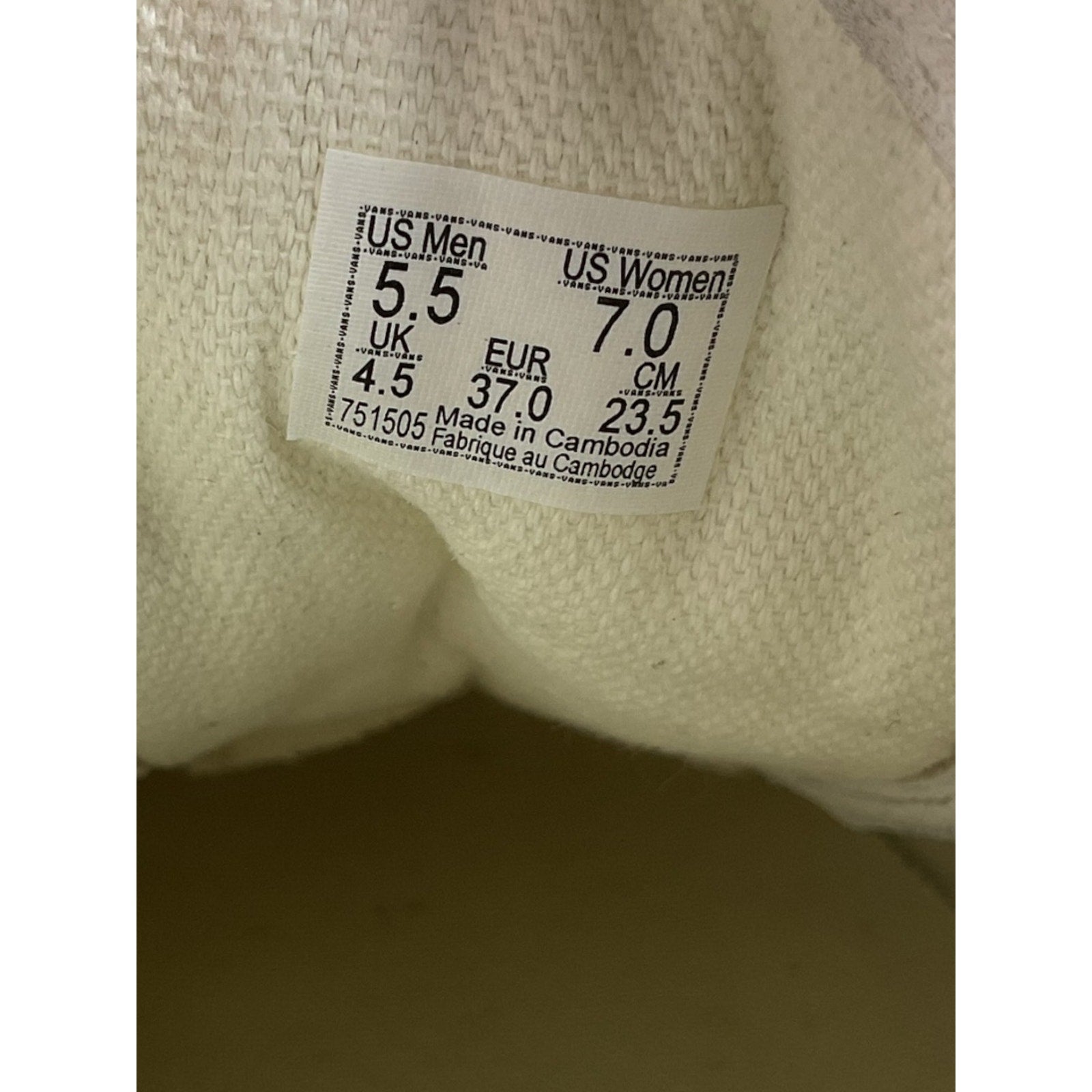 Tenis 5.5 (Vans)