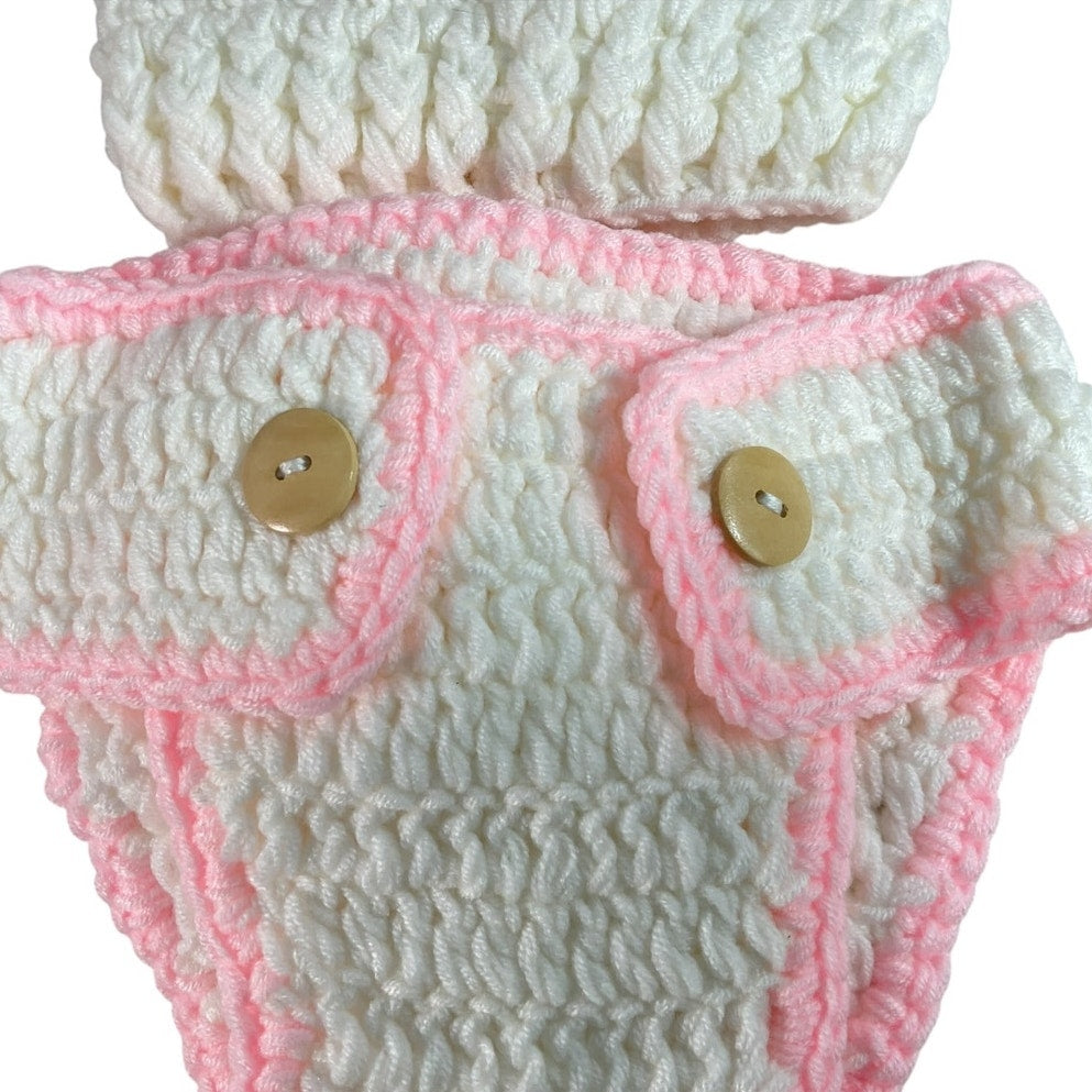 Traje crochet para niña 3M
