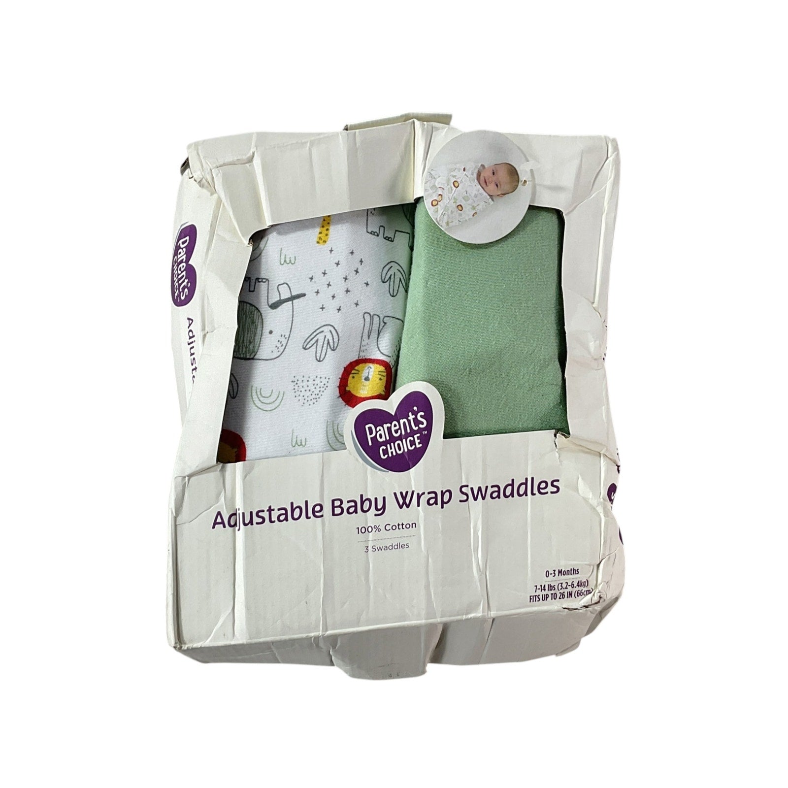 Set de Mantas Ajustables para envolver bebés  (Parent's Choice)